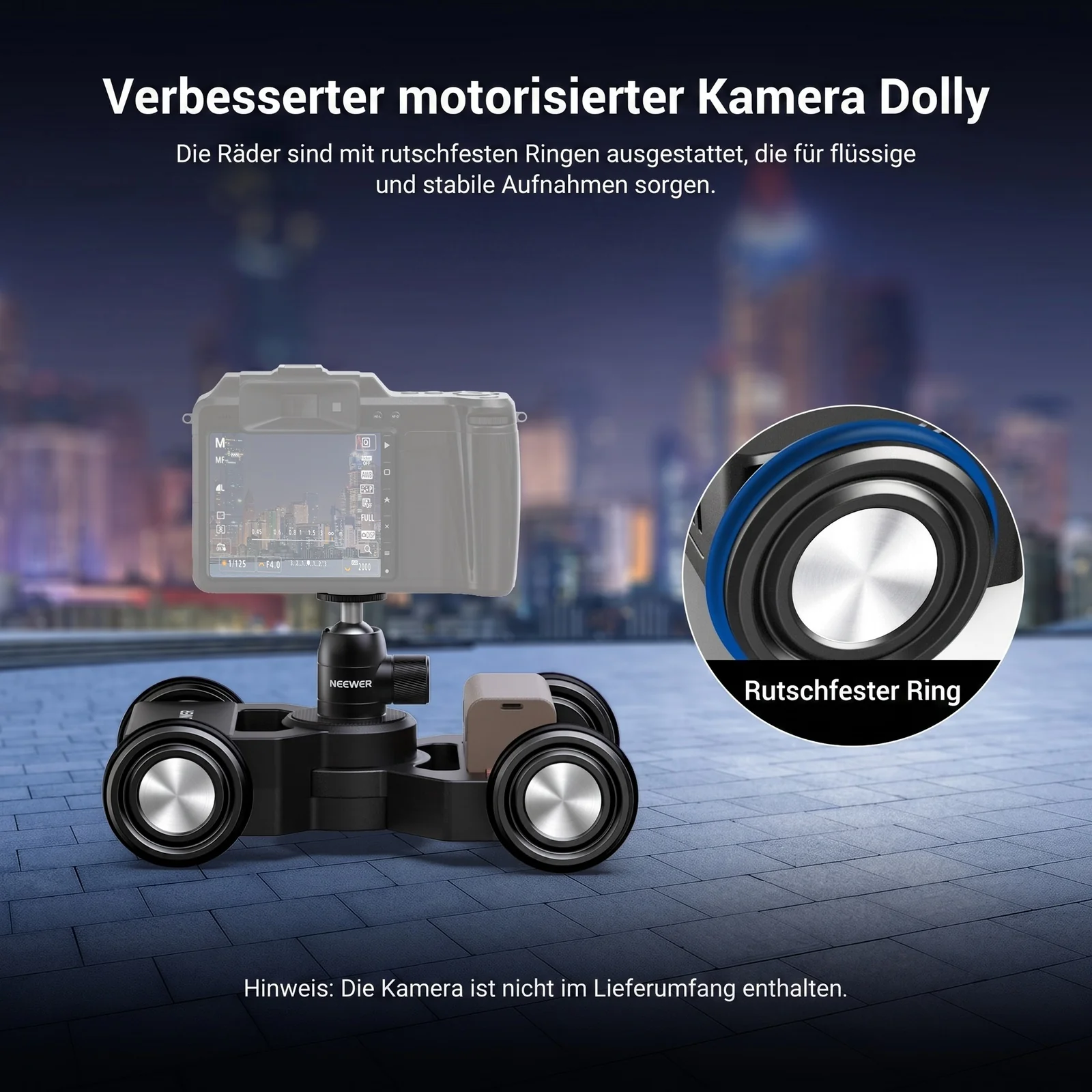 NEEWER DL400 Motorisierter Kamera Slider Dolly Set - Image 2