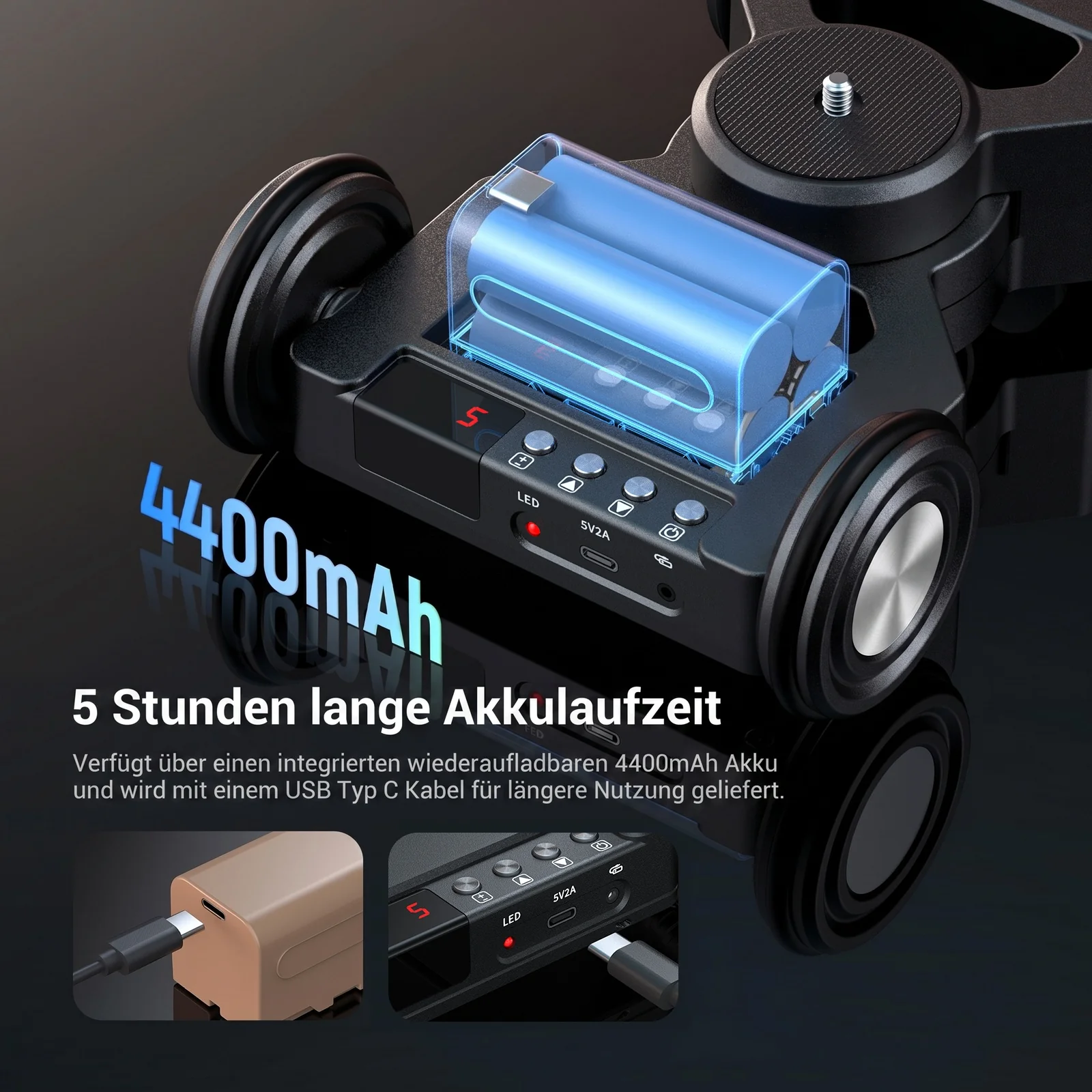 NEEWER DL400 Motorisierter Kamera Slider Dolly Set - Image 4