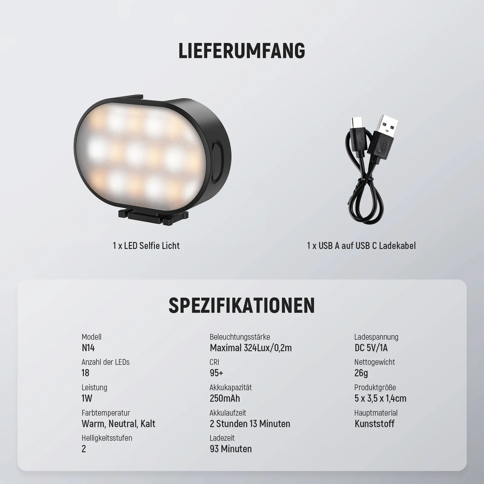 NEEWER ENTRY LEVEL VERSION N14 Magnetic Kamera Licht - Image 8