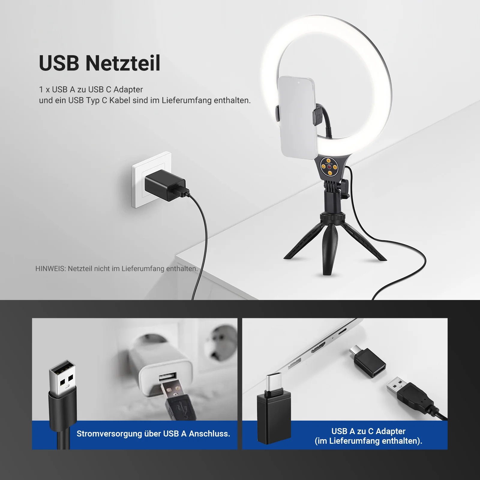 NEEWER ENTRY LEVEL VERSION N25/N22 Schreibtisch Ringlicht - Image 16