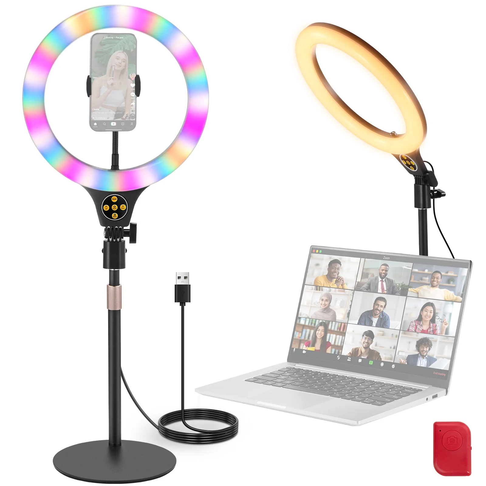 NEEWER ENTRY LEVEL VERSION N37 10.5" RGB Ringlicht mit Tischständer