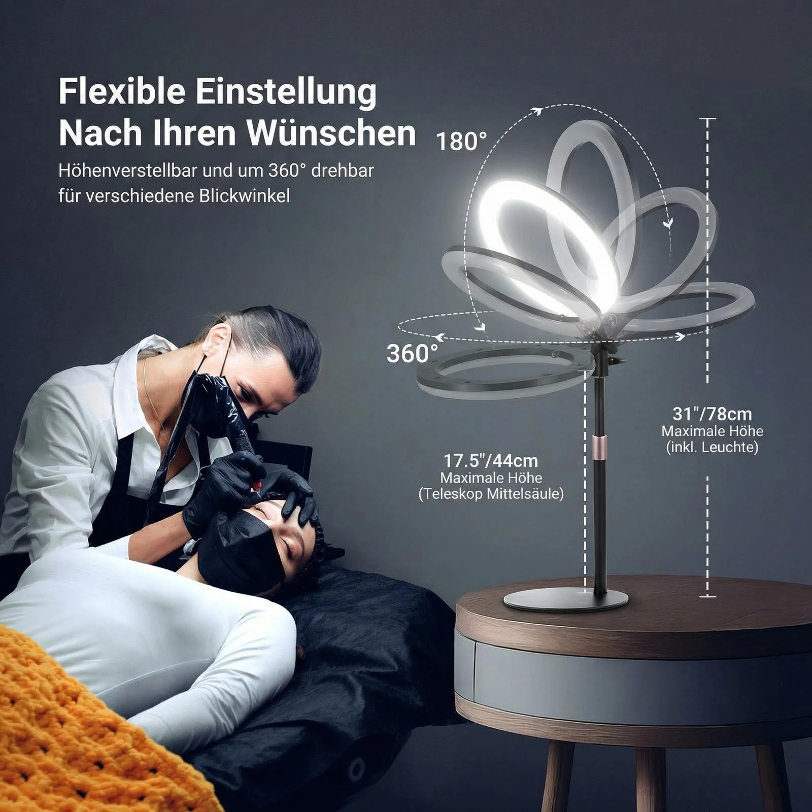 NEEWER ENTRY LEVEL VERSION N37 10.5" RGB Ringlicht mit Tischständer - Image 8