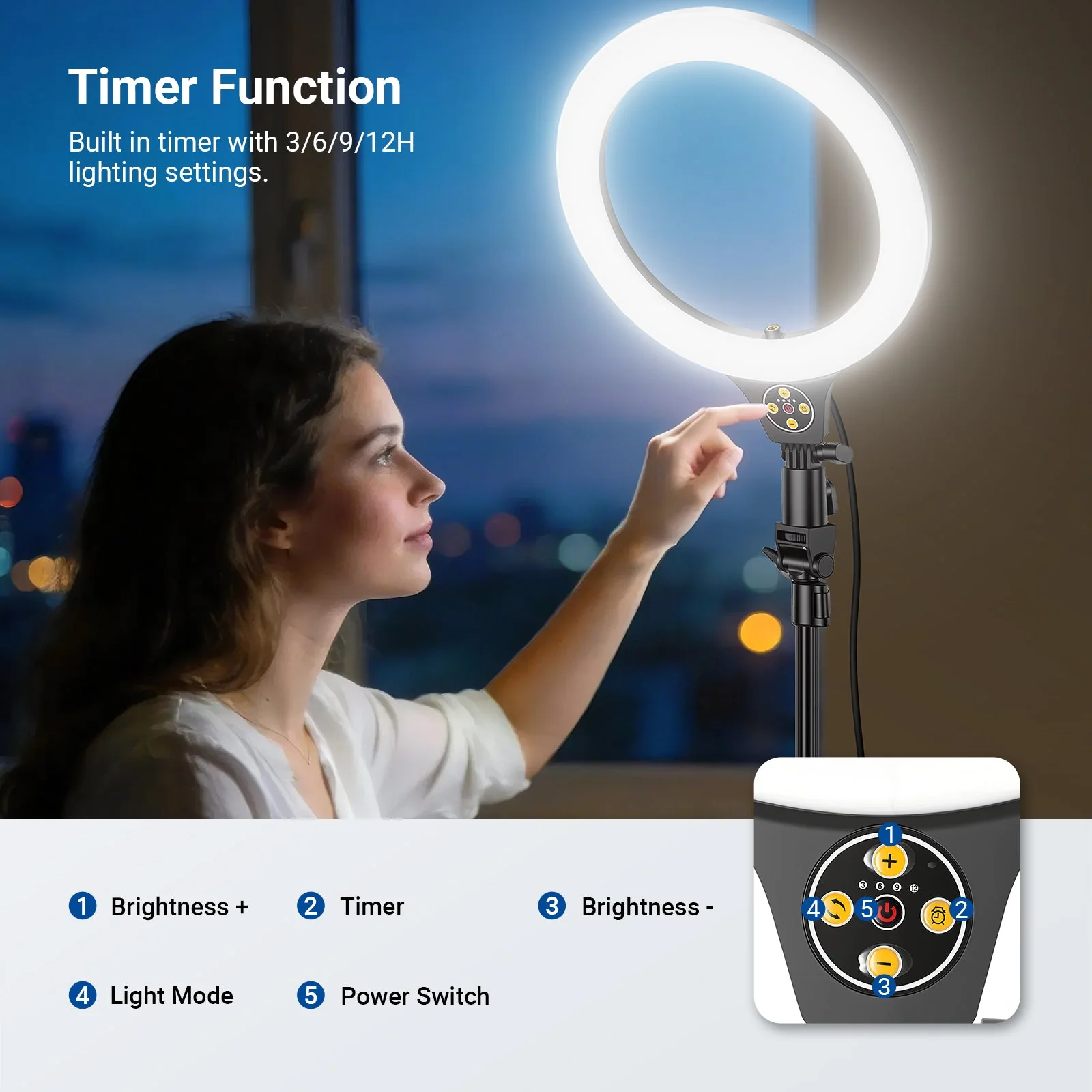 NEEWER EINSTIEGSVERSION N43 10,5" 10W Ringlicht - Image 4