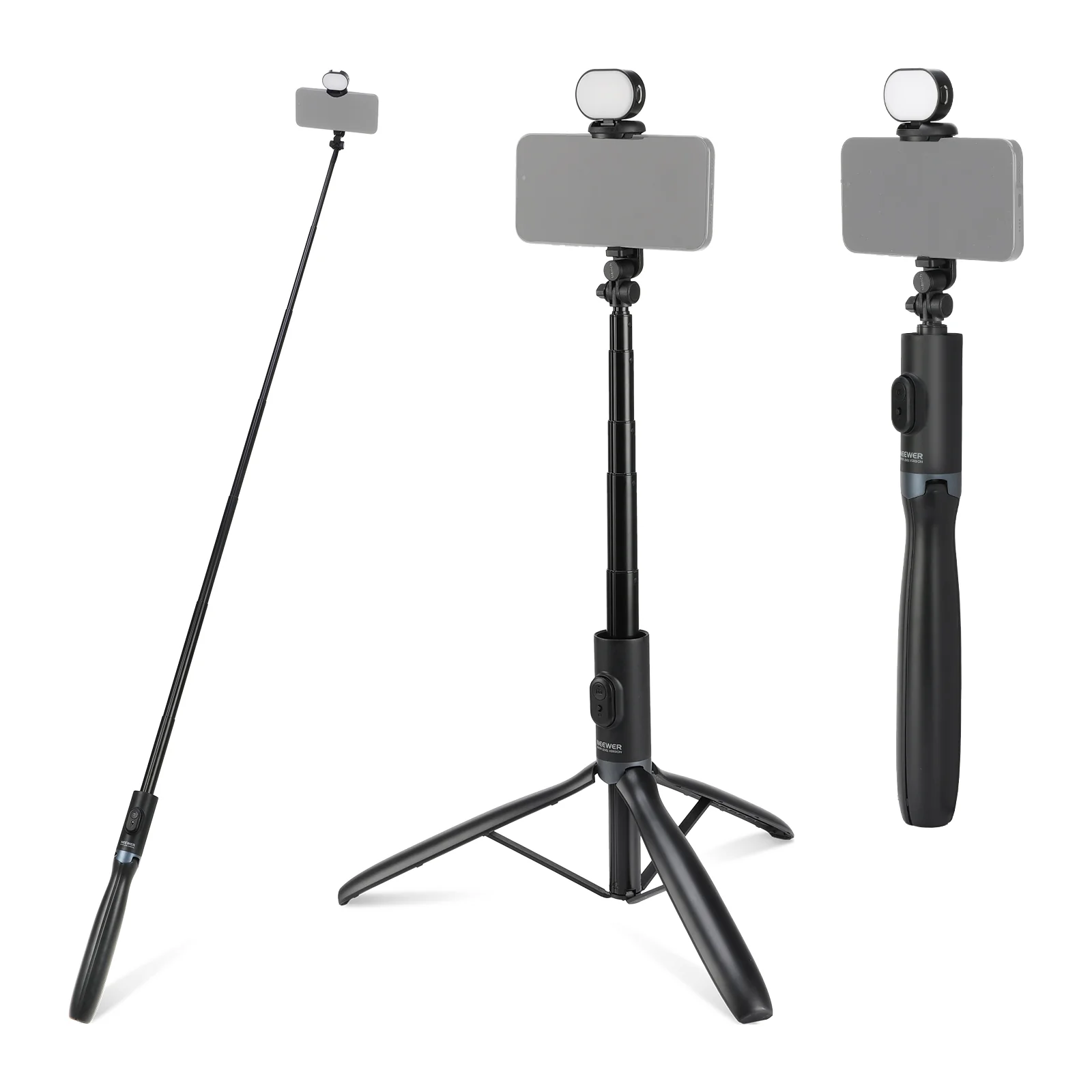 NEEWER ENTRY LEVEL VERSION PA987 170cm Selfie Stick Stativ mit Licht