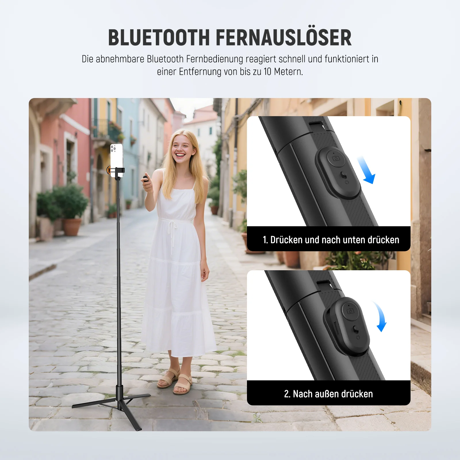 NEEWER ENTRY LEVEL VERSION PA988 71" 180cm Selfie Stick Stativ - Image 4
