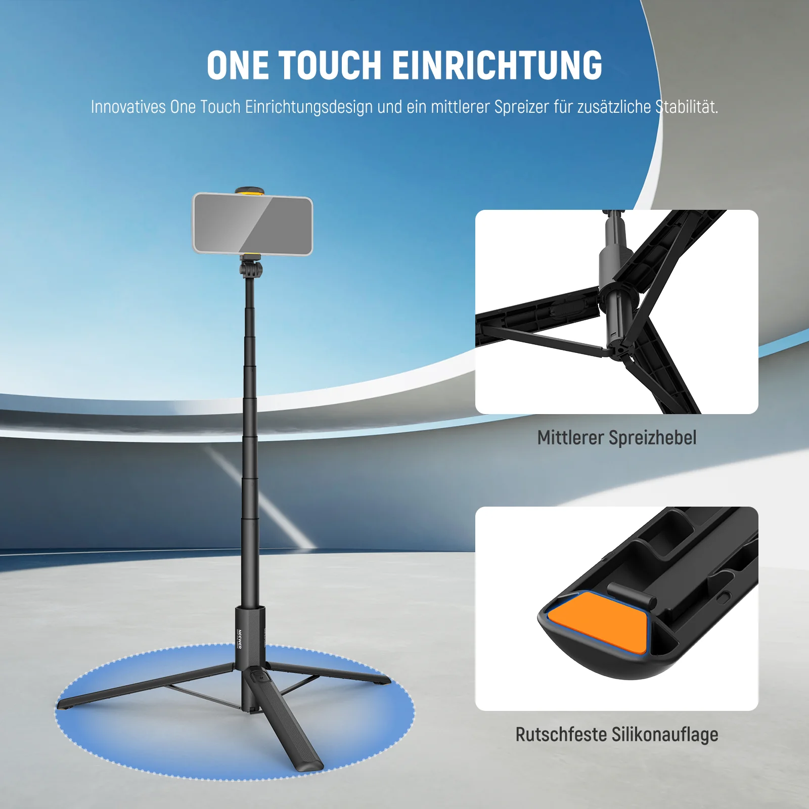NEEWER ENTRY LEVEL VERSION PA988 71" 180cm Selfie Stick Stativ - Image 5