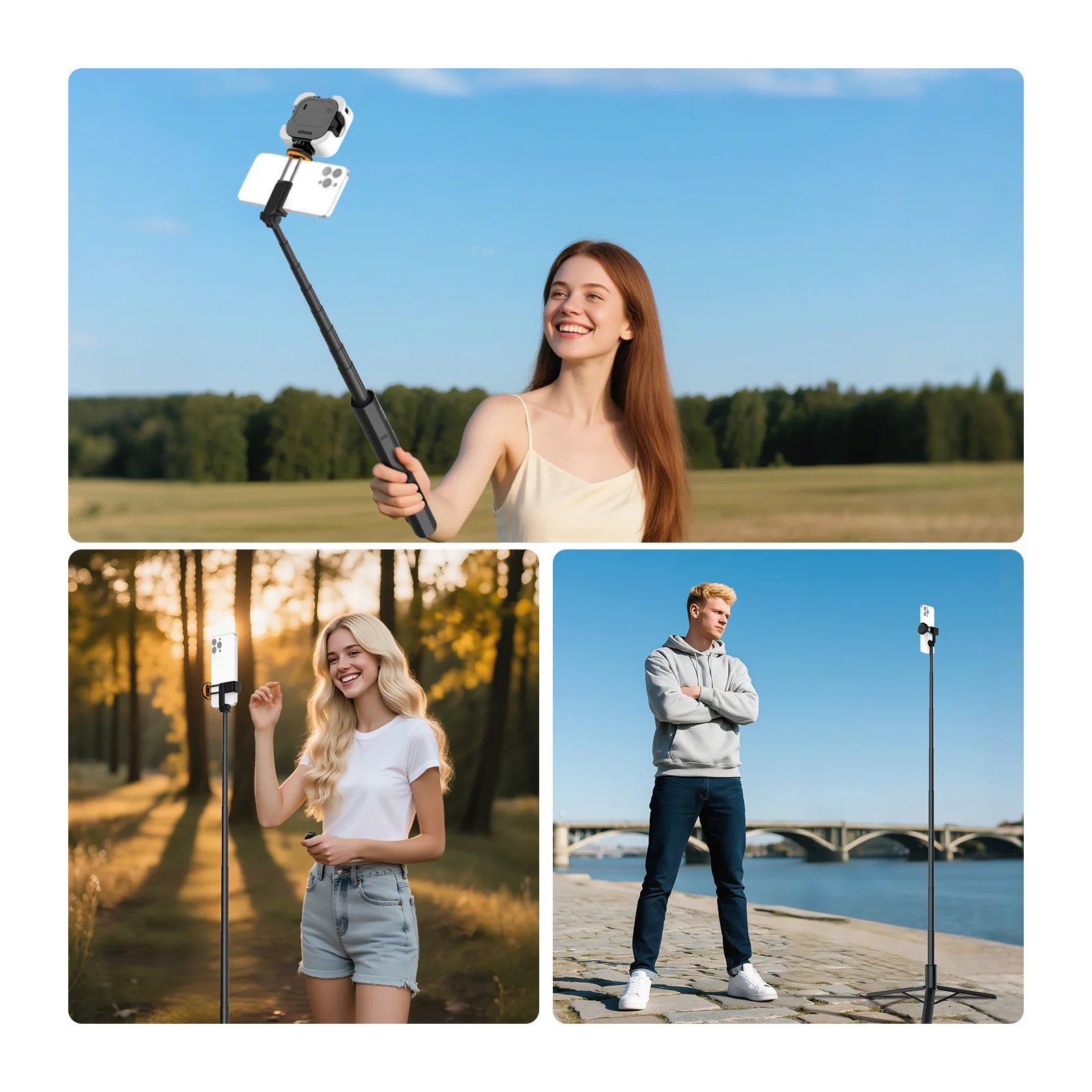 NEEWER ENTRY LEVEL VERSION PA988 71" 180cm Selfie Stick Stativ - Image 7