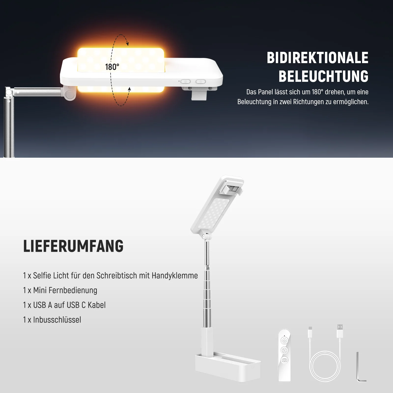 NEEWER ENTRY LEVEL VERSION V10 Tisch Ständer mit LED Licht/Fernbedienung/Handyhalterung - Image 9