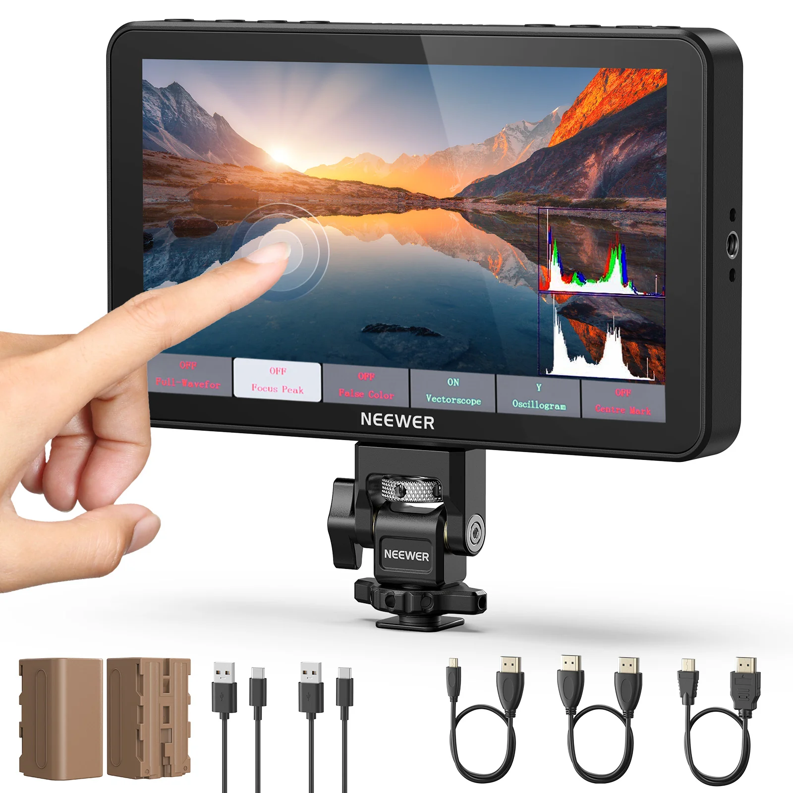 NEEWER F700 7" LED HD Kamera Feldmonitor 2000 Nits mit Touchscreen - Image 19
