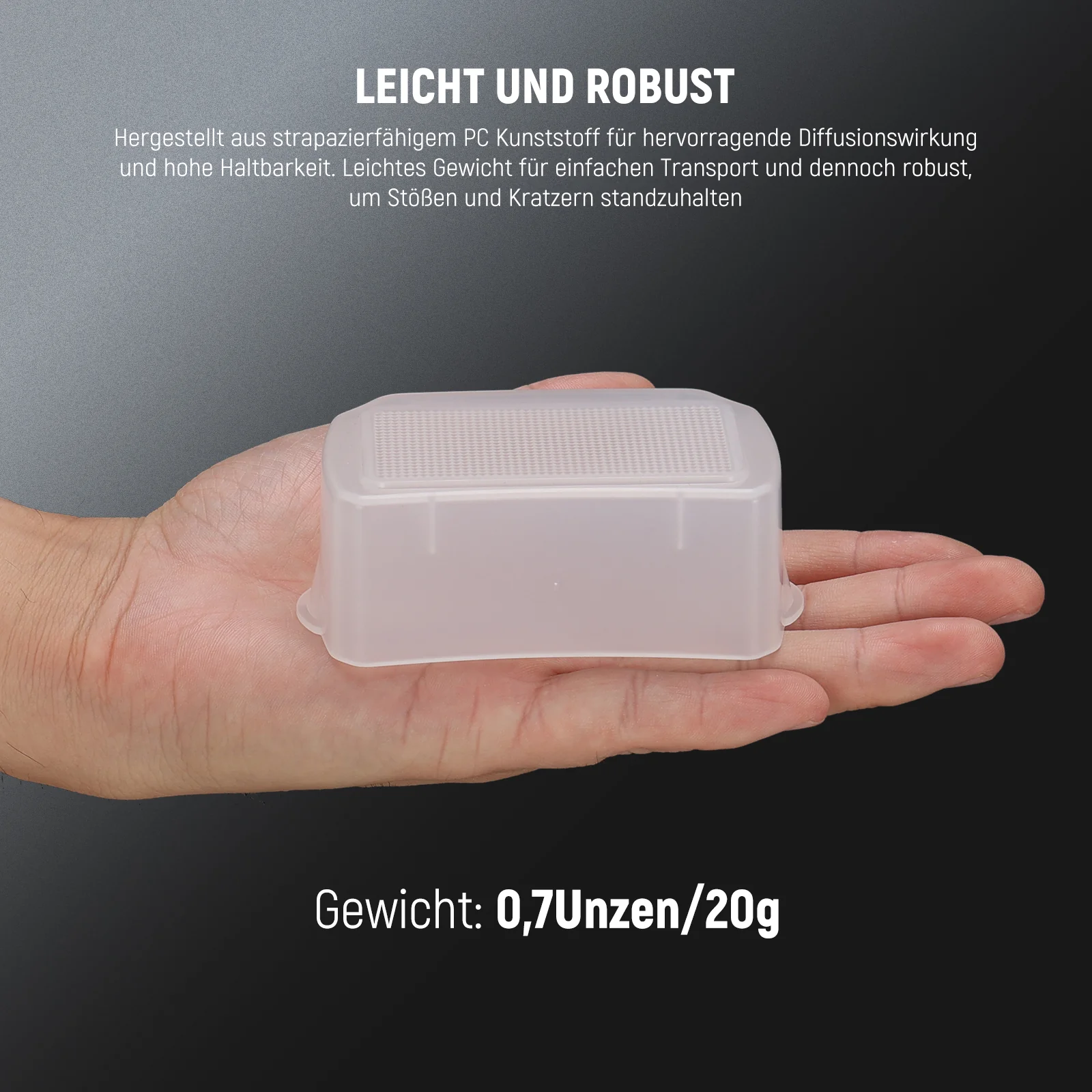 NEEWER FA002 Blitz Diffusor für Speedlite Blitz mit quadratischem Kopf - Image 4