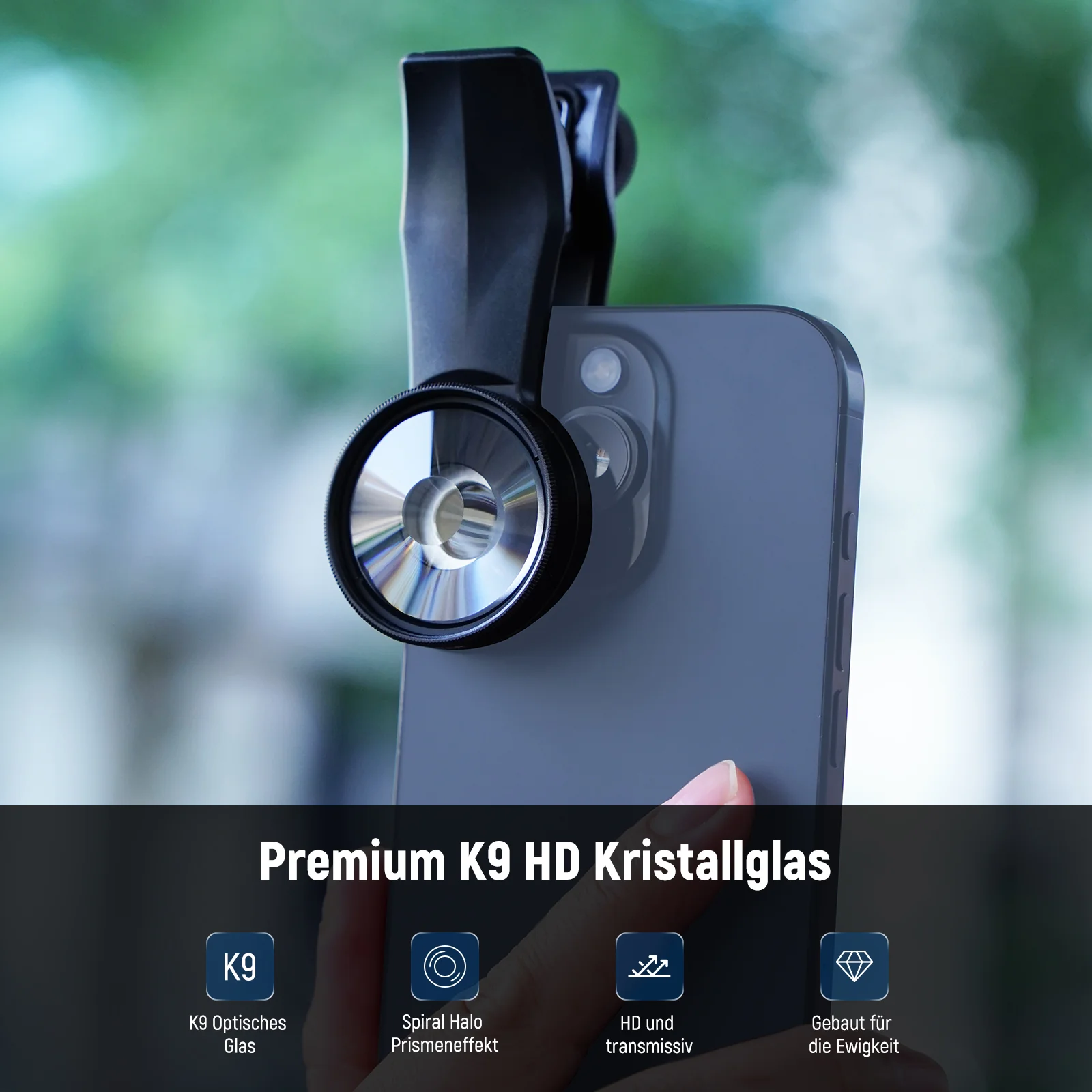NEEWER FL-100 37mm Spiral Halo Prism Filter mit Handy Clip - Image 2