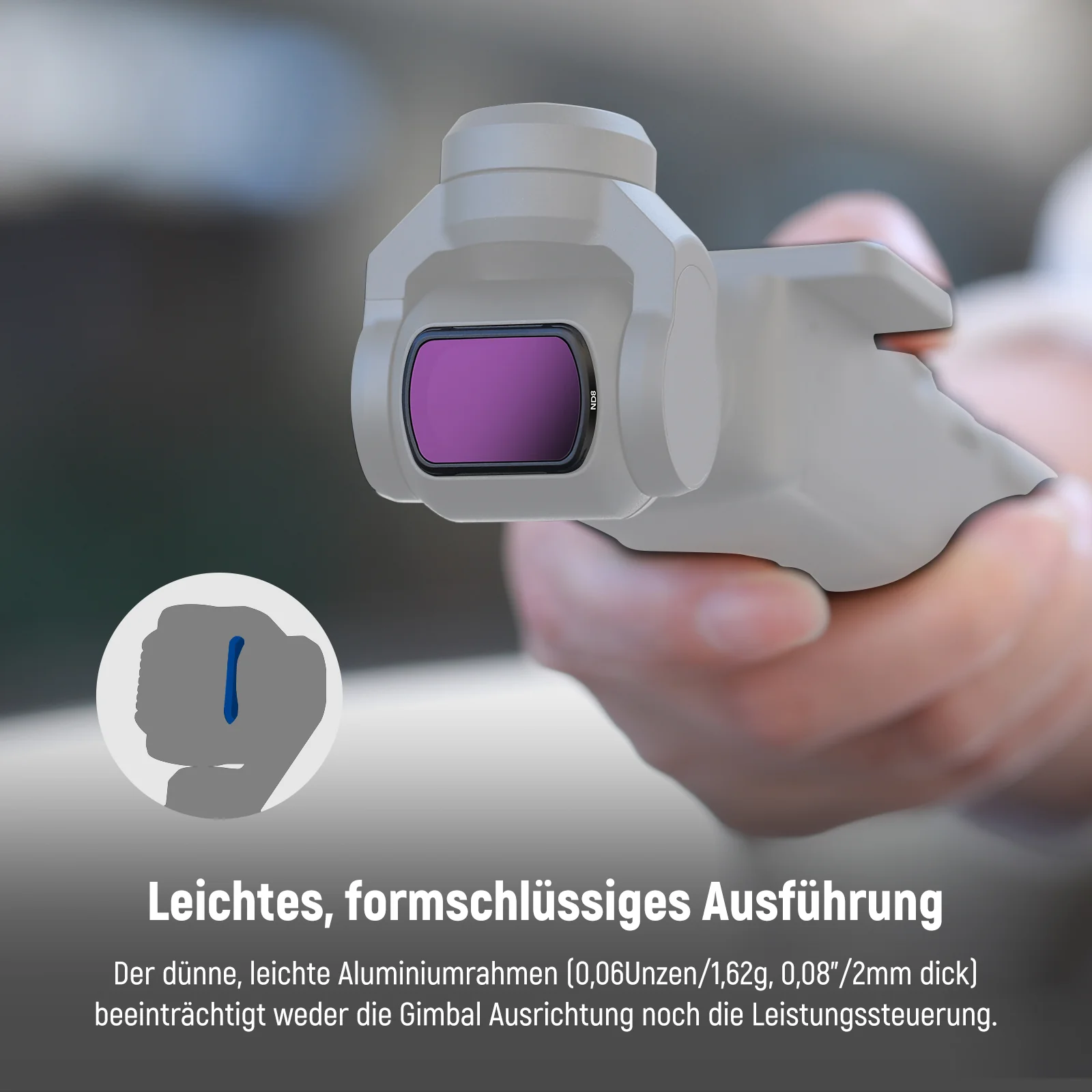 NEEWER FL-B02 4er Pack ND Filter Kit für DJI Pocket 3 / Pocket 4 & Xtra Muse - Image 5