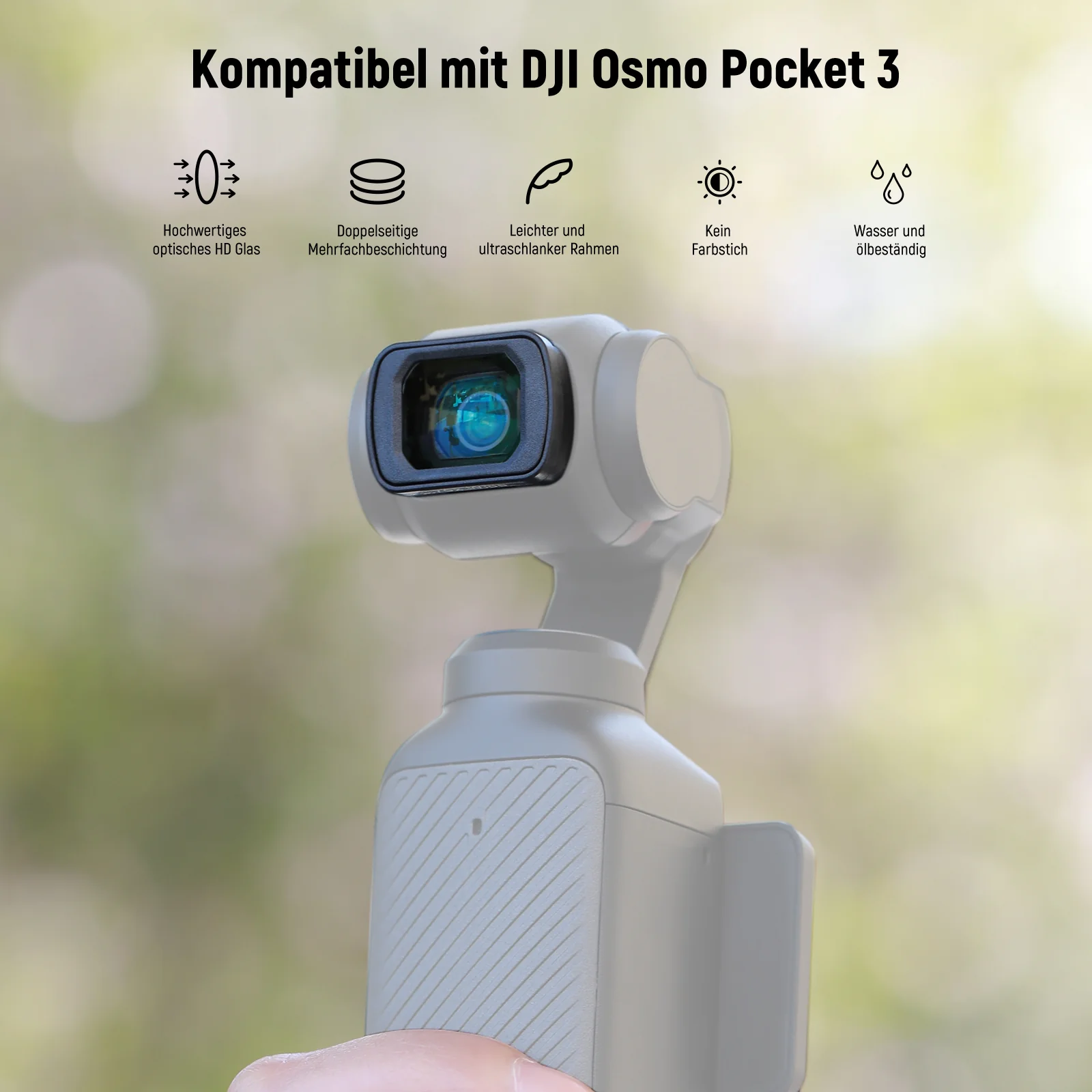 NEEWER FL-B08 ND Filter Set mit 0,75X Weitwinkelobjektiv für DJI Osmo Pocket 3/Pocket 4 & Xtra Muse - Image 2
