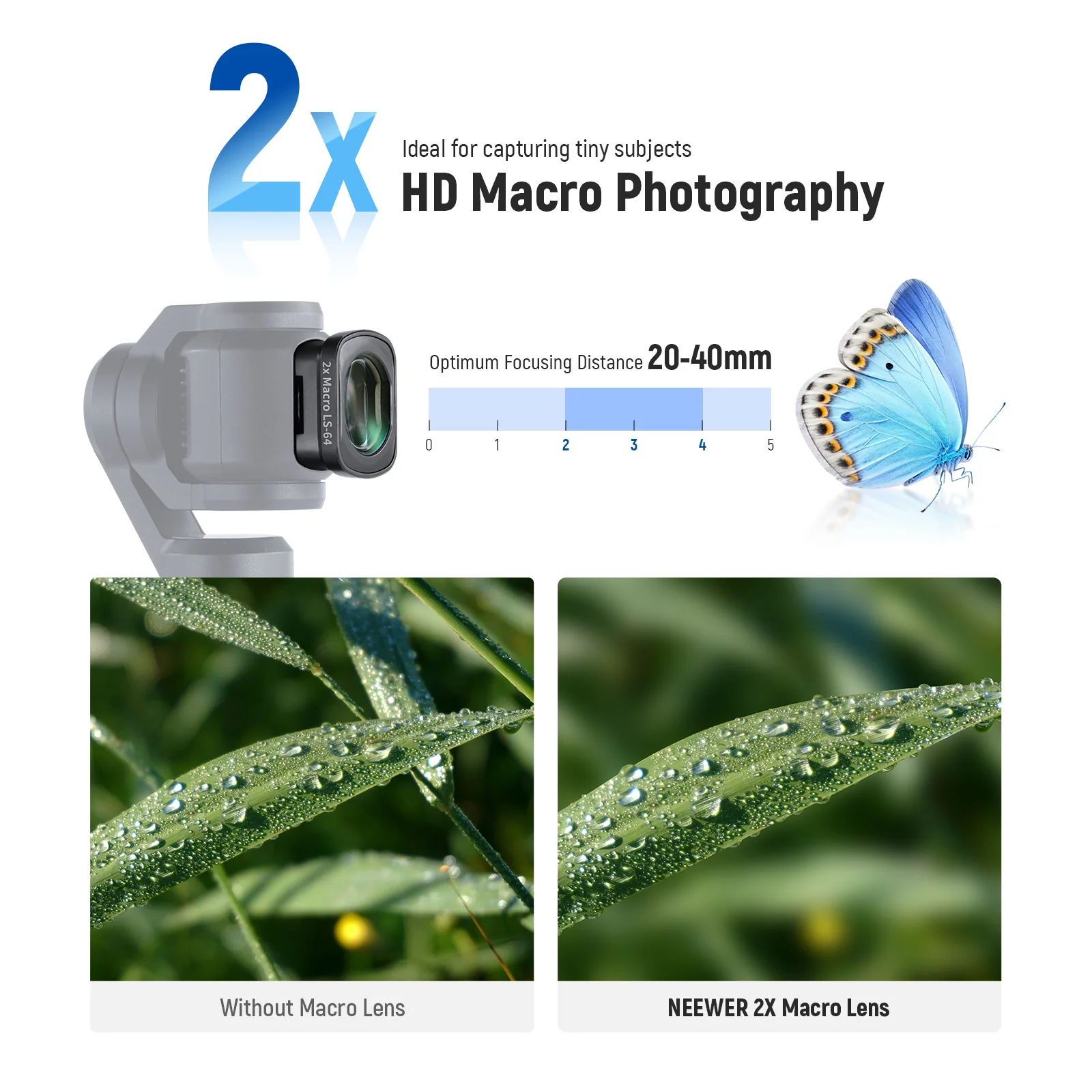 NEEWER FL-B27/FL-B28 Filter Set mit 0,75X Weitwinkelobjektiv für DJI Osmo Pocket 3/Pocket 4 & Xtra Muse - Image 13