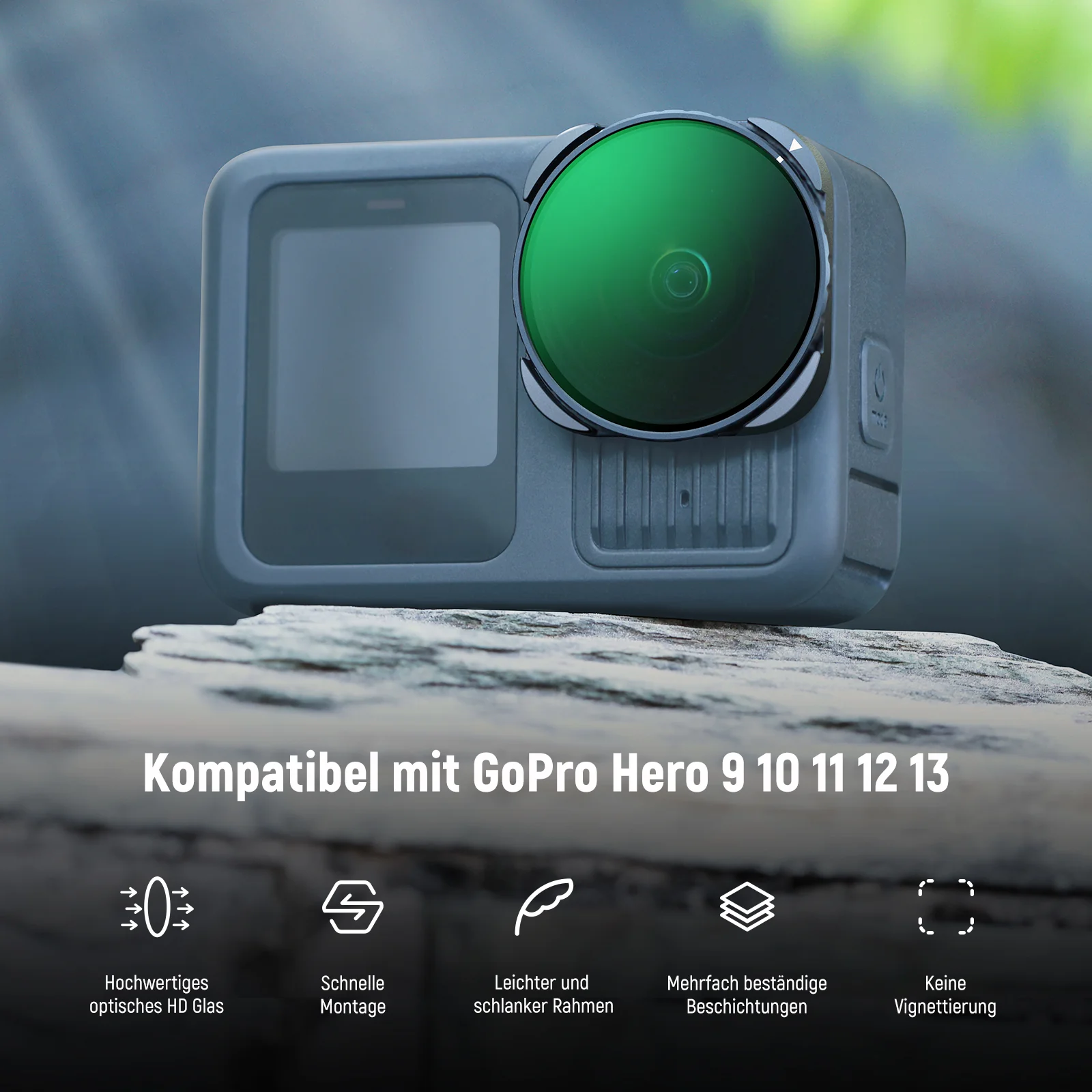 NEEWER FL-GP24 ND Filter Set mit 15X Vergrößerungslinse für GoPro Hero 13 12 11 10 9 - Image 12