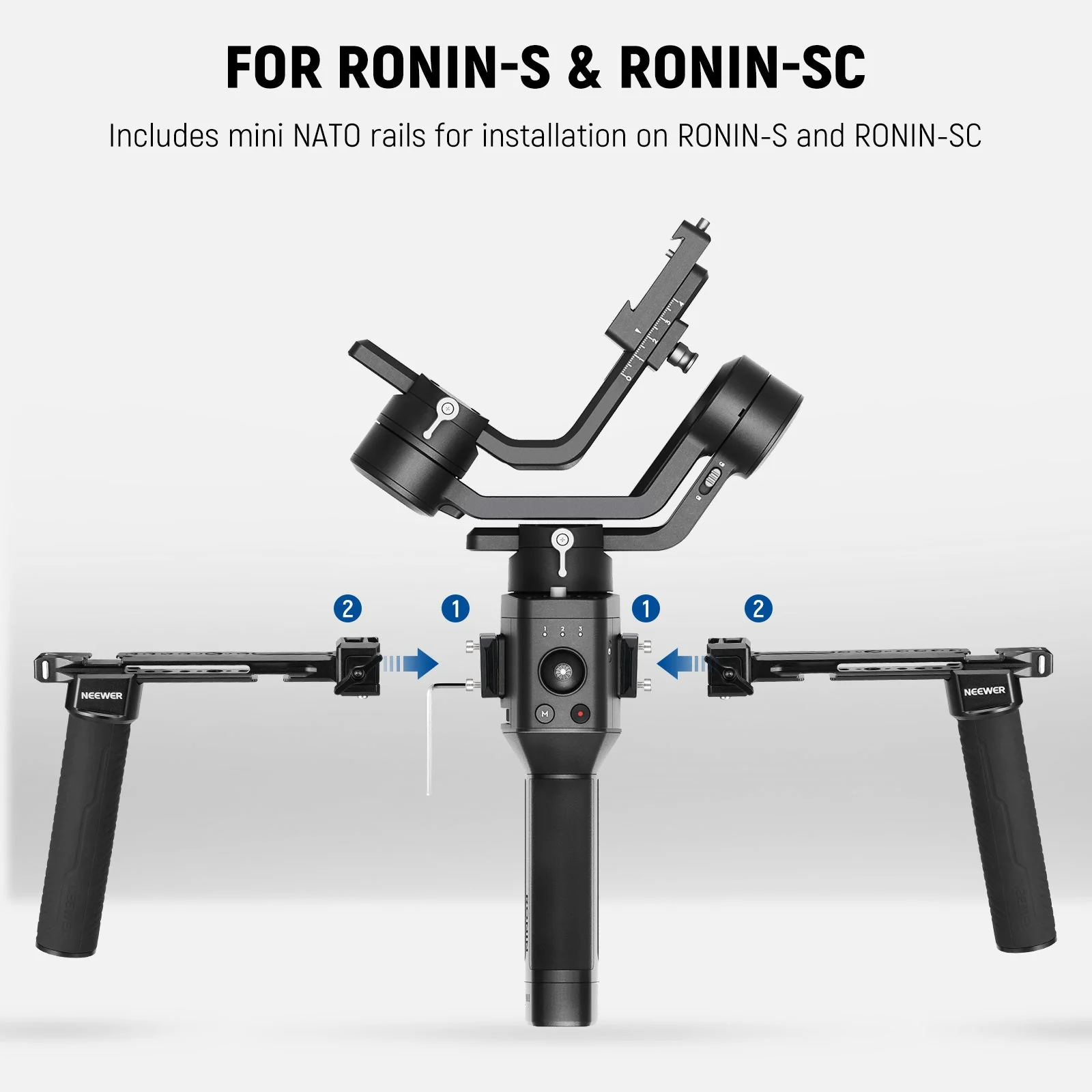 NEEWER GA006 Dual Handgriff für DJI Gimbals - Image 4