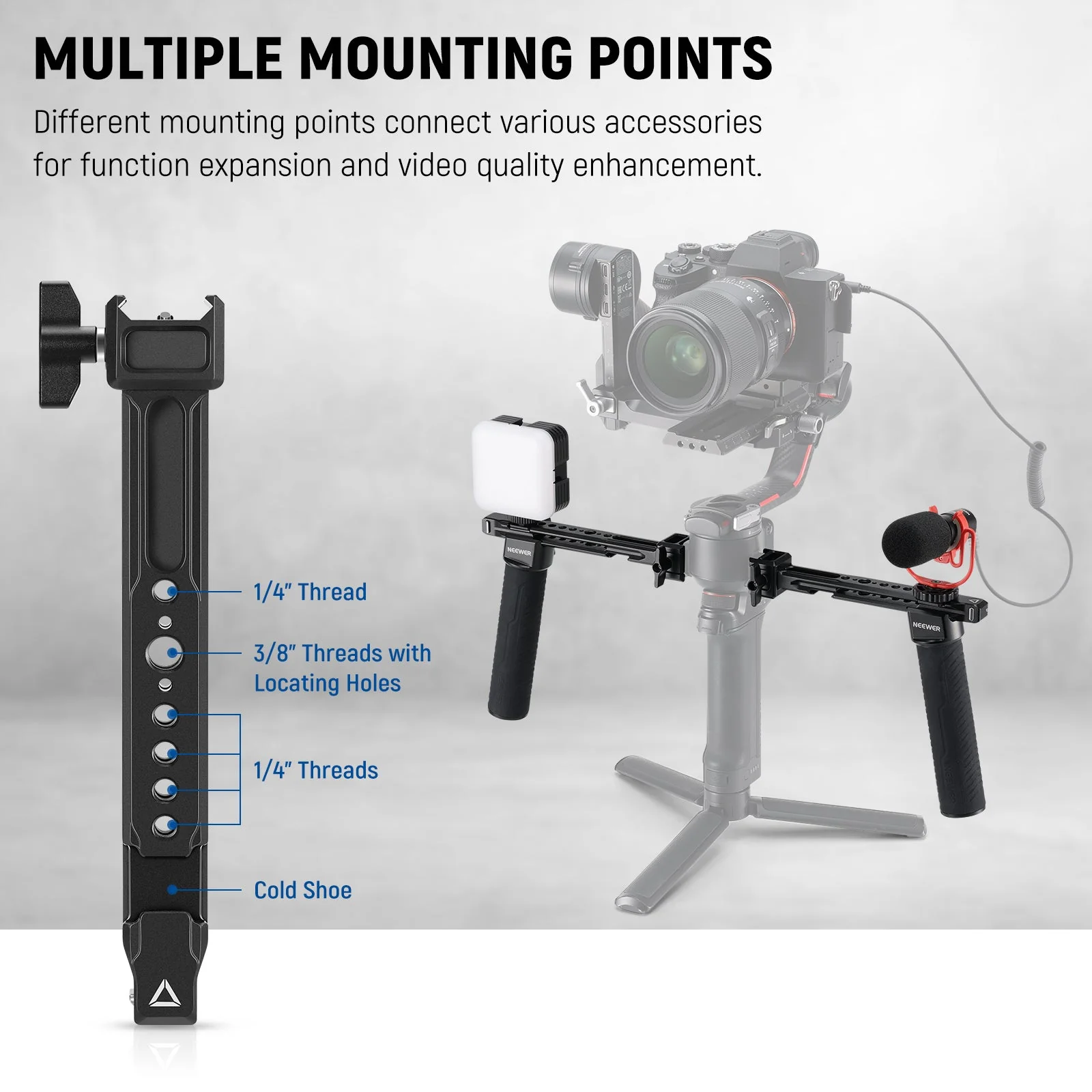 NEEWER GA006 Dual Handgriff für DJI Gimbals - Image 5