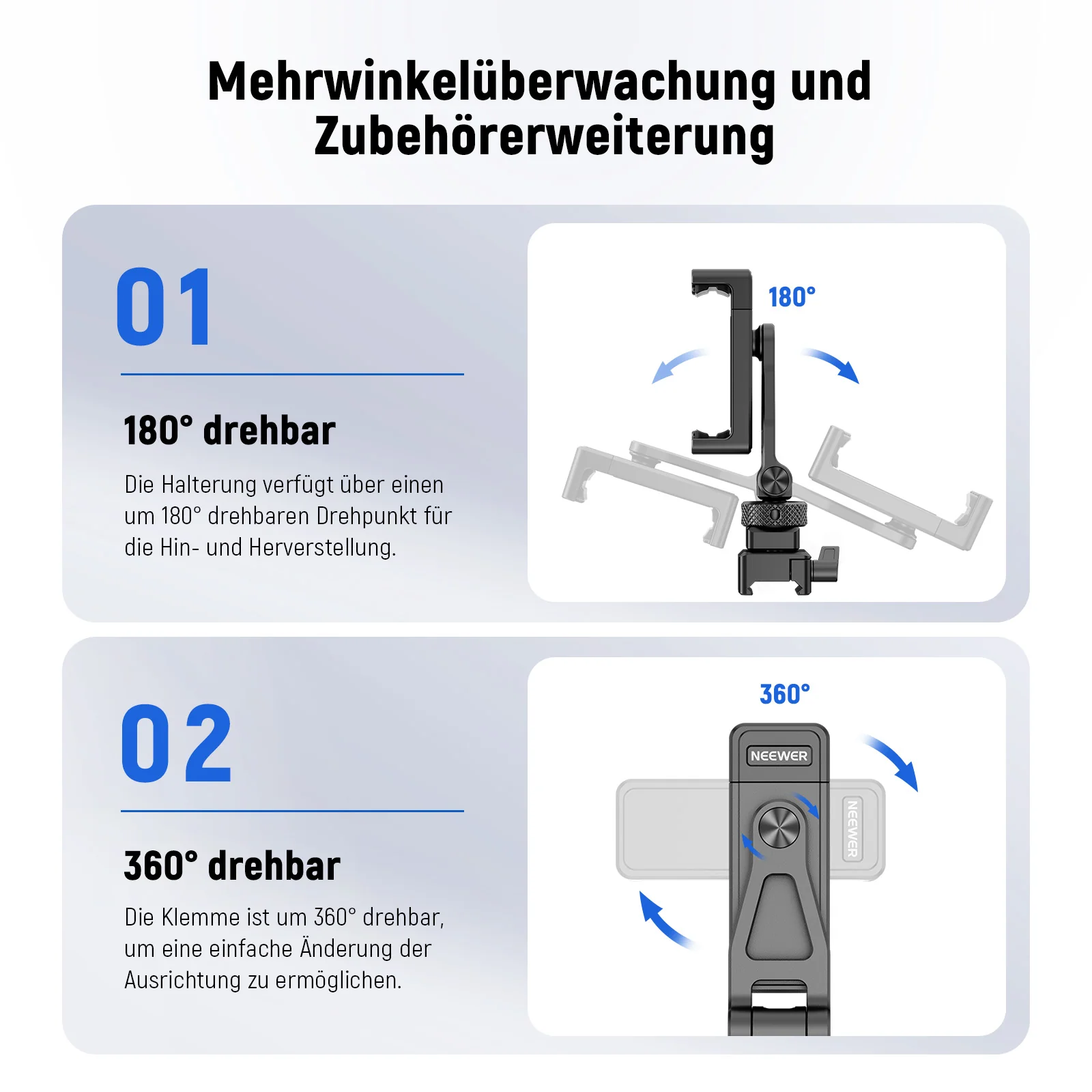 NEEWER GA010 Metall Telefonstativhalterung Für DJI RS 2 RSC 2 RS 3 4 Pro - Image 12