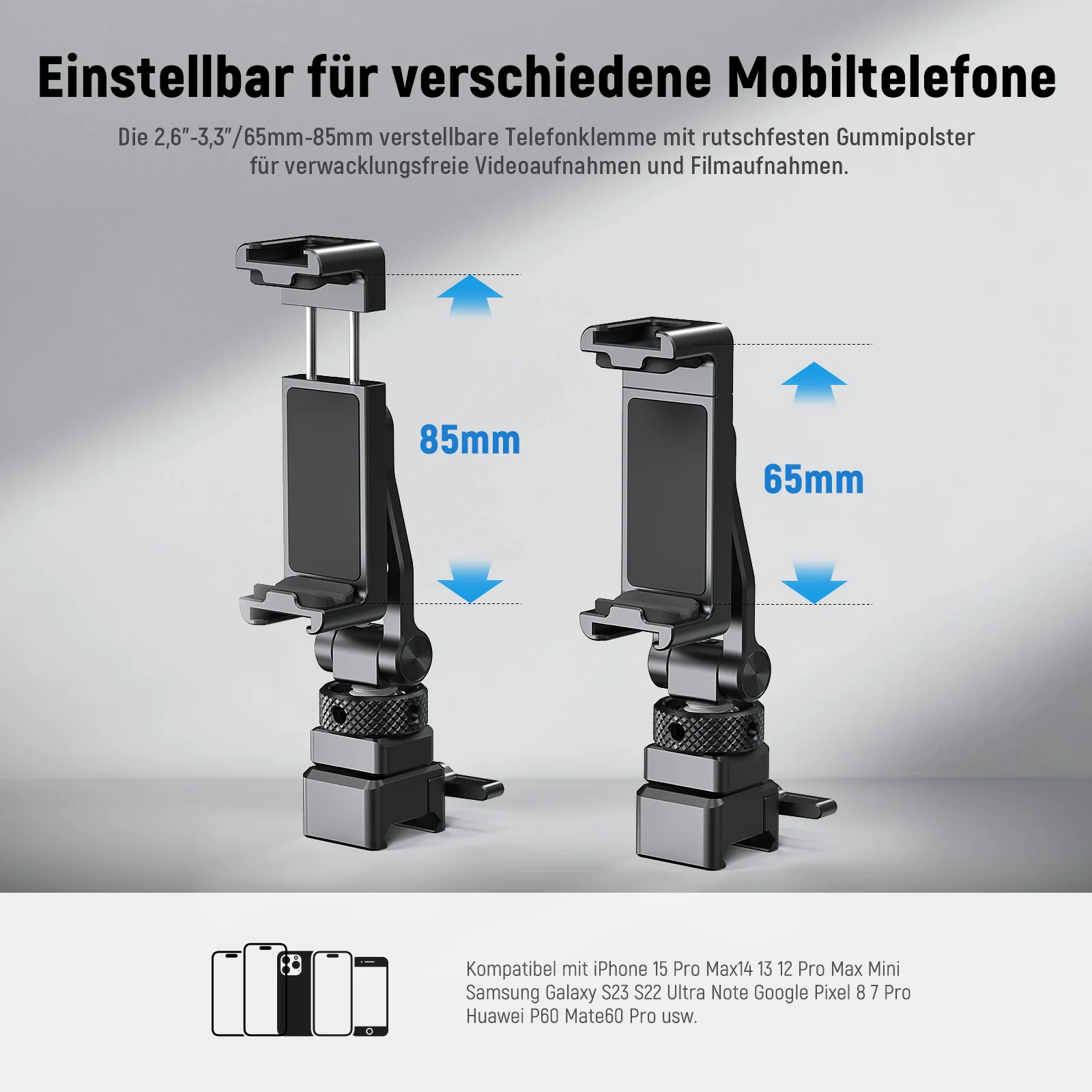 NEEWER GA010 Metall Telefonstativhalterung Für DJI RS 2 RSC 2 RS 3 4 Pro - Image 13
