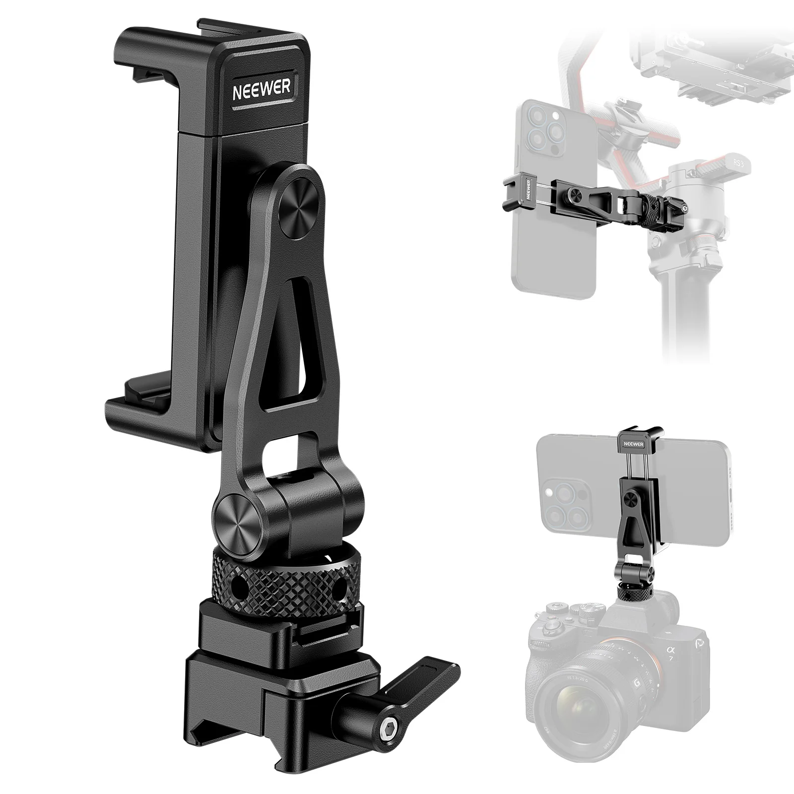 NEEWER GA010 Metall Telefonstativhalterung Für DJI RS 2 RSC 2 RS 3 4 Pro - Image 9