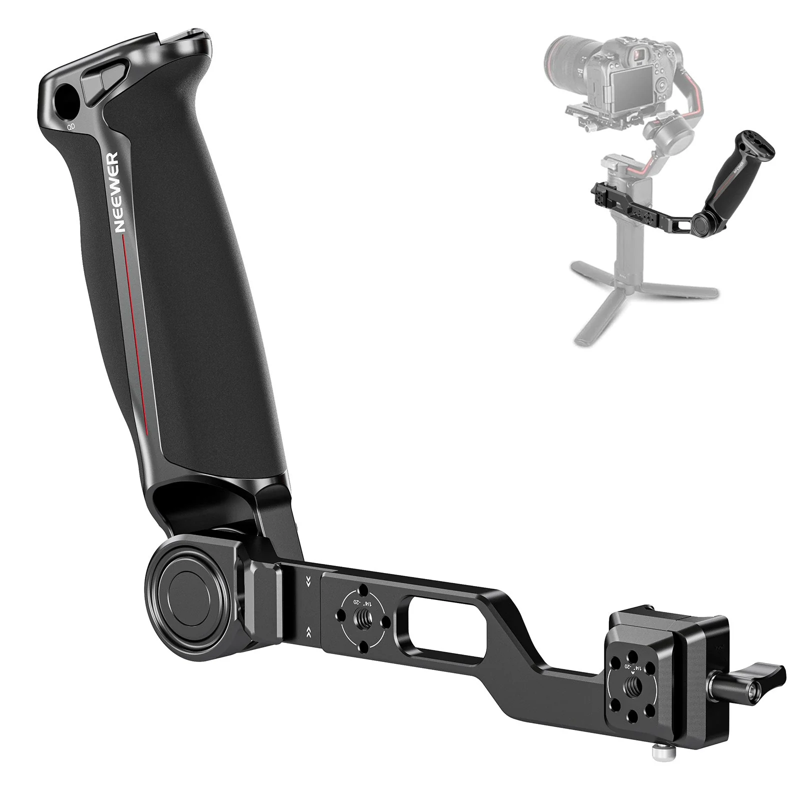 NEEWER GA020 Gimbal Sling Handgriff mit NATO & QD für DJI RS4 RS4 Pro RS3 RS3 Pro RS2
