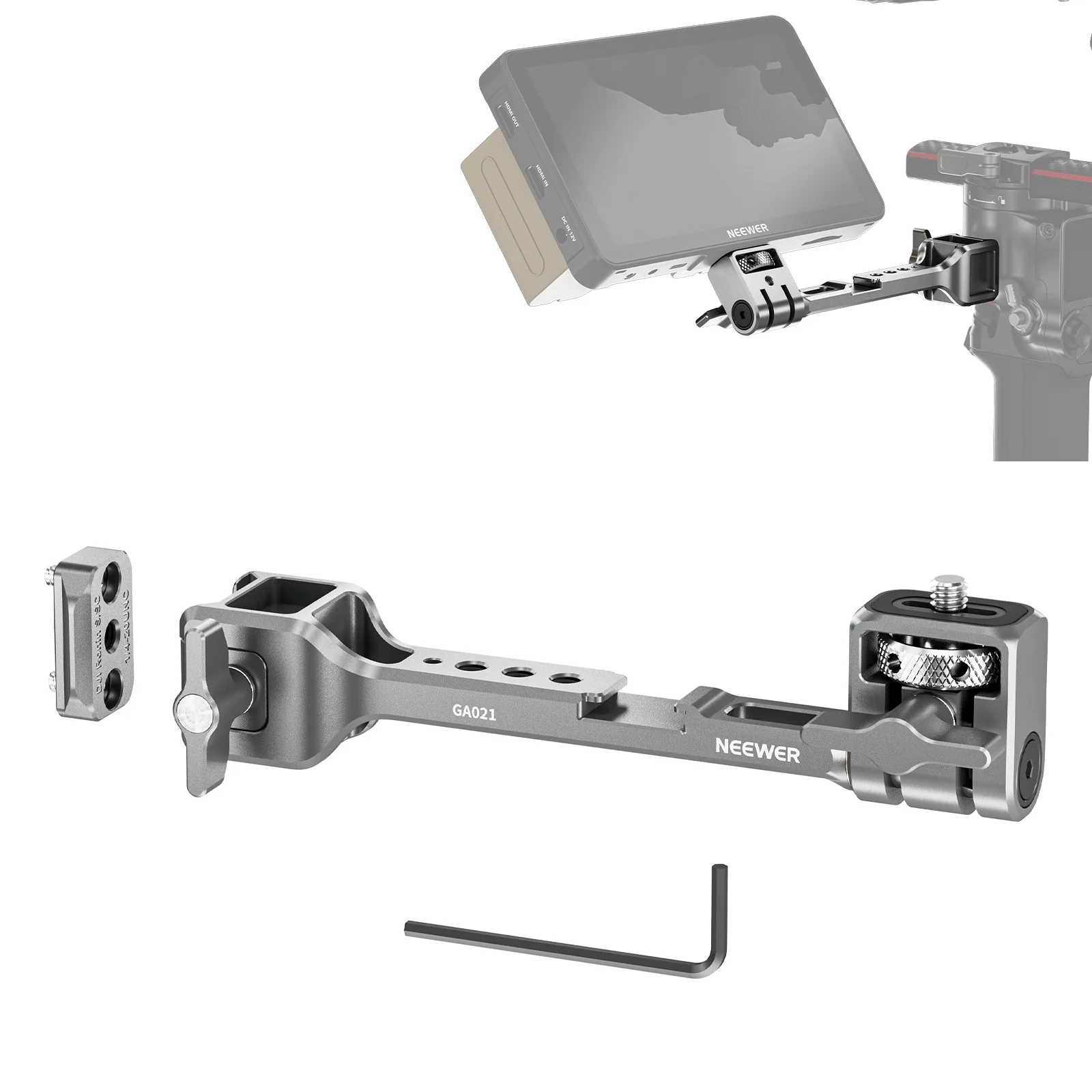 NEEWER GA021 360° drehbarer NATO Monitorhalterung für RS Gimbal