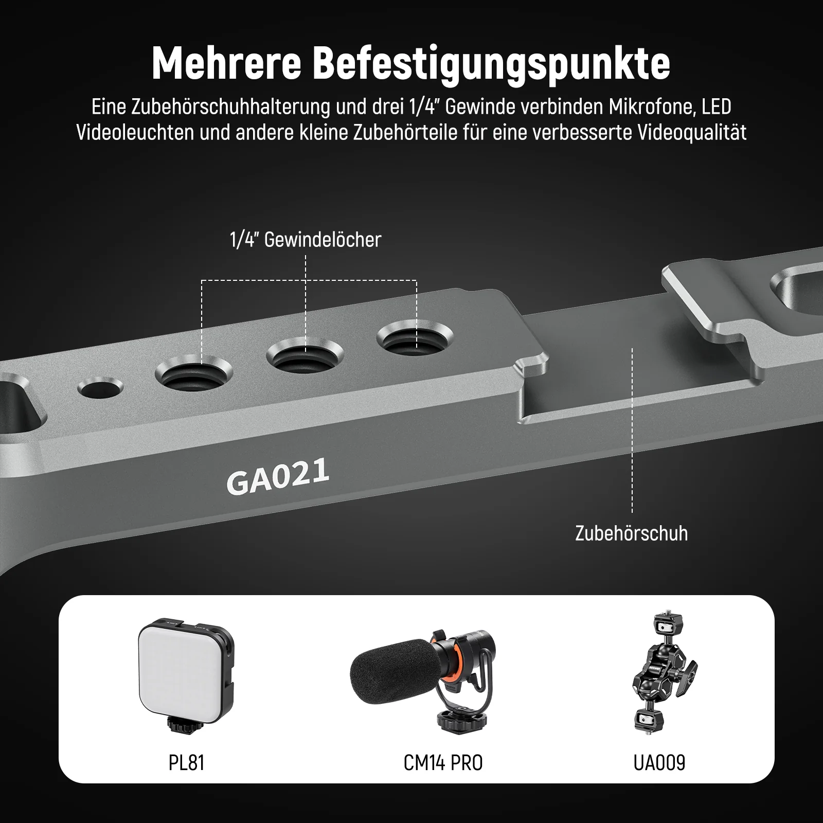 NEEWER GA021 360° drehbarer NATO Monitorhalterung für RS Gimbal - Image 5