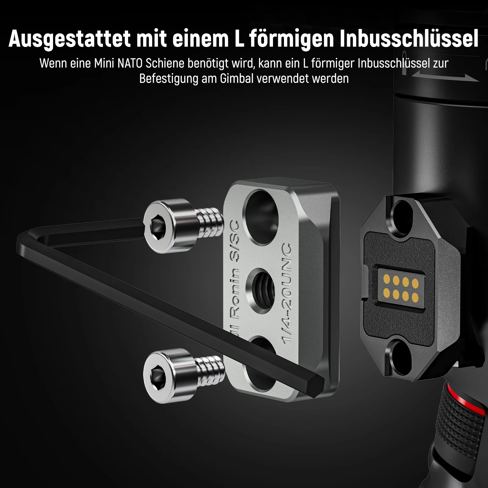 NEEWER GA021 360° drehbarer NATO Monitorhalterung für RS Gimbal - Image 7