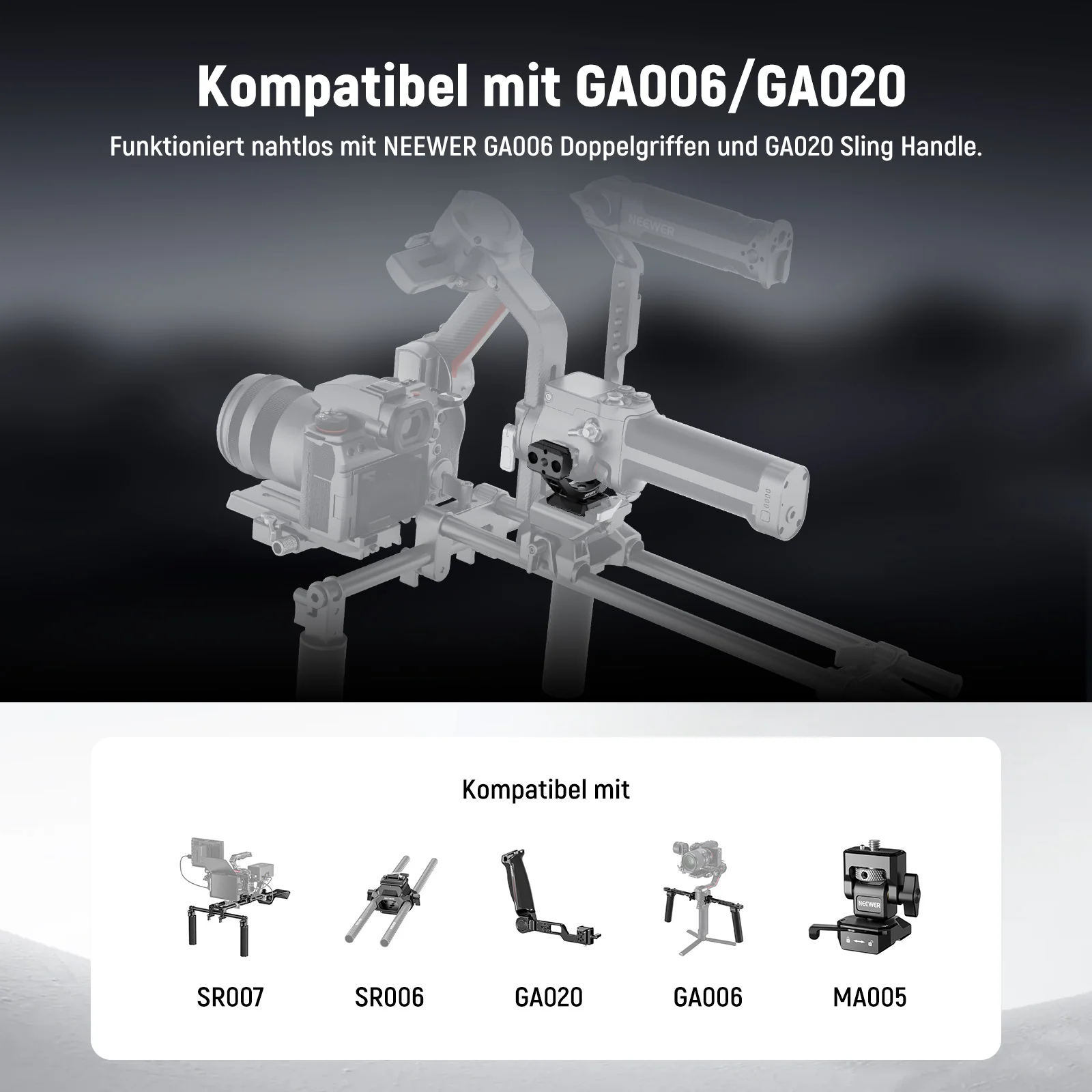 NEEWER GA030/GA030P Arca Typ NATO Mount Adapter für DJI RS3/Pro RS4/Pro - Image 13