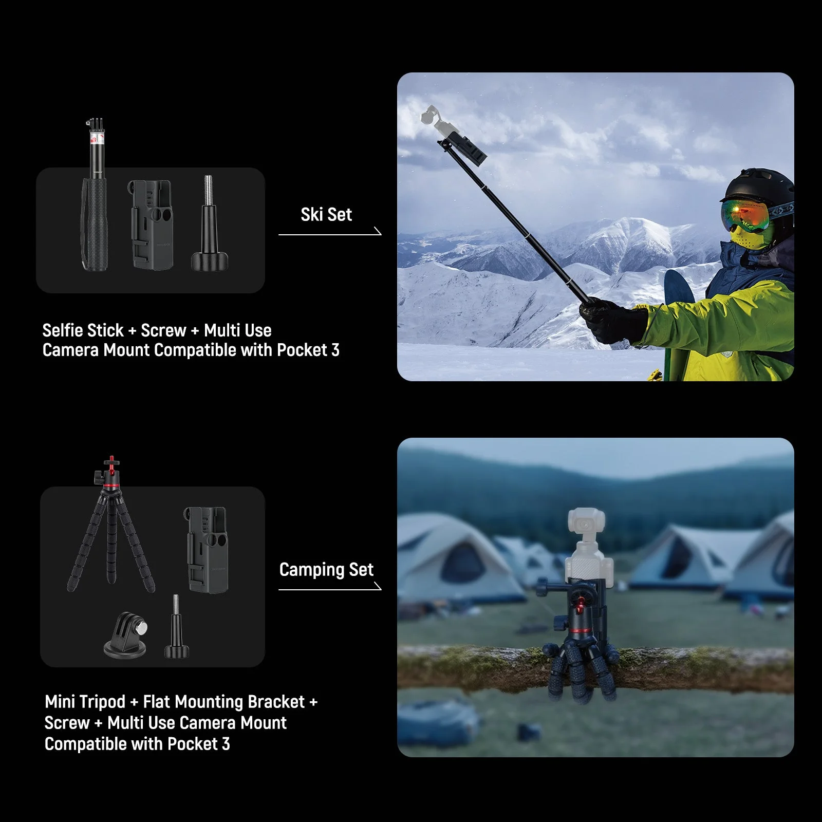 NEEWER BASICS GP-52 16 In 1 Zubehörset für DJI OSMO Pocket 3 - Image 3