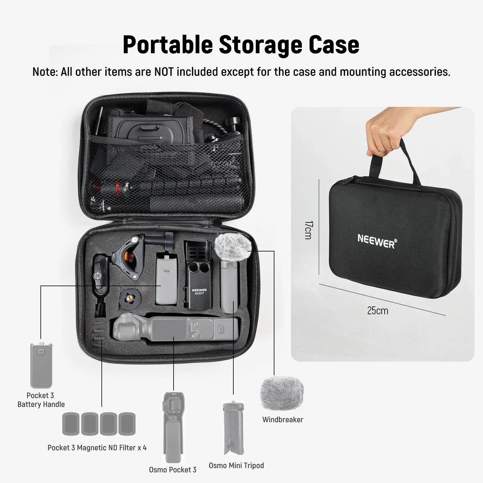 NEEWER BASICS GP-52 16 In 1 Zubehörset für DJI OSMO Pocket 3 - Image 6