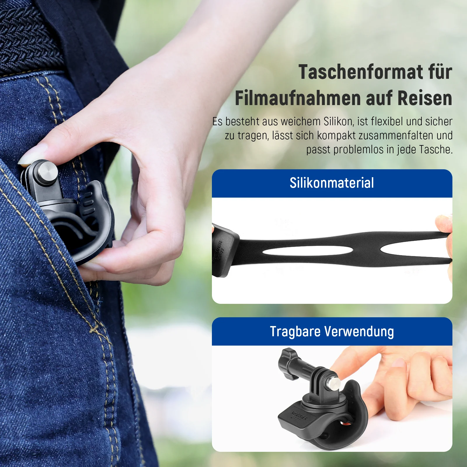 NEEWER GP-77 Kamera Flexibles Montage Wickelband - Image 6