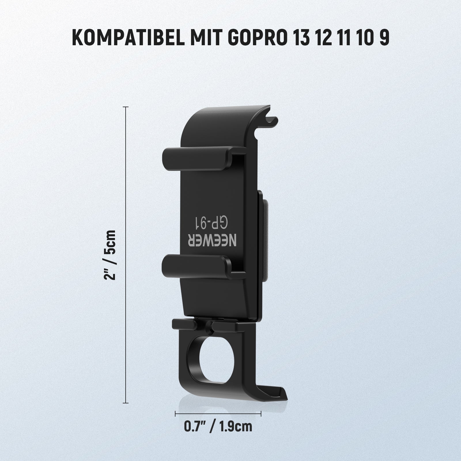 NEEWER GP-90/GP-91 Action Cam Akku Seitenklappe für GoPro Hero 13 12 11 10 9 - Image 11