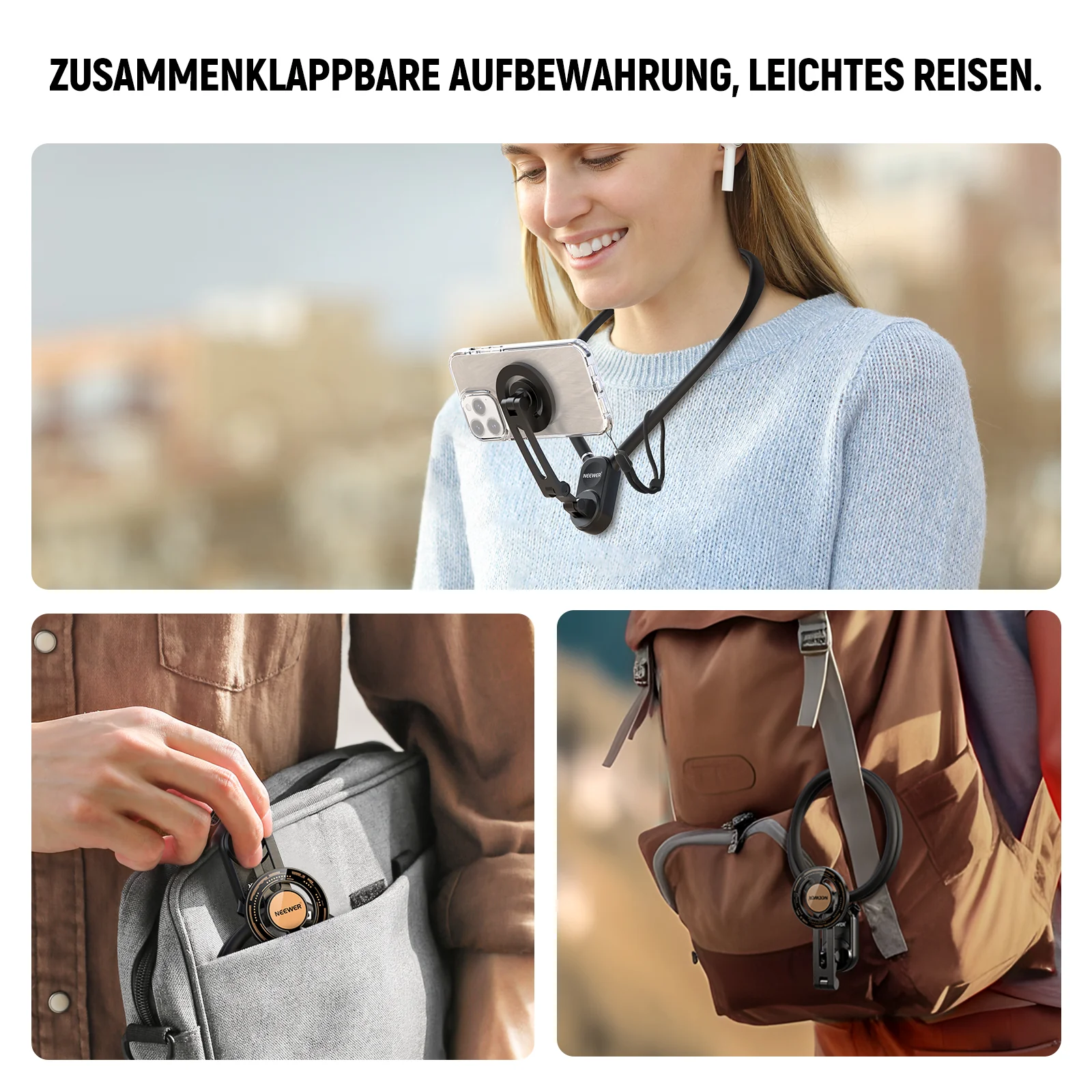 NEEWER GP-16 Magnetische Handy-Halshalterung - Image 7