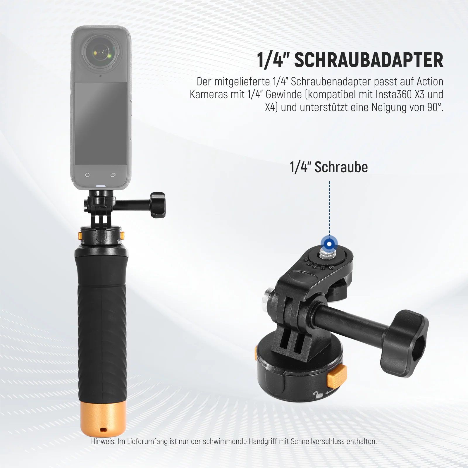 NEEWER GP23 Schwimmender Handgriff für Action Kamera - Image 12