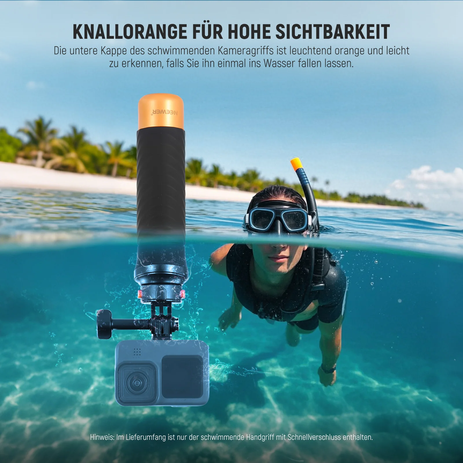 NEEWER GP23 Schwimmender Handgriff für Action Kamera - Image 14