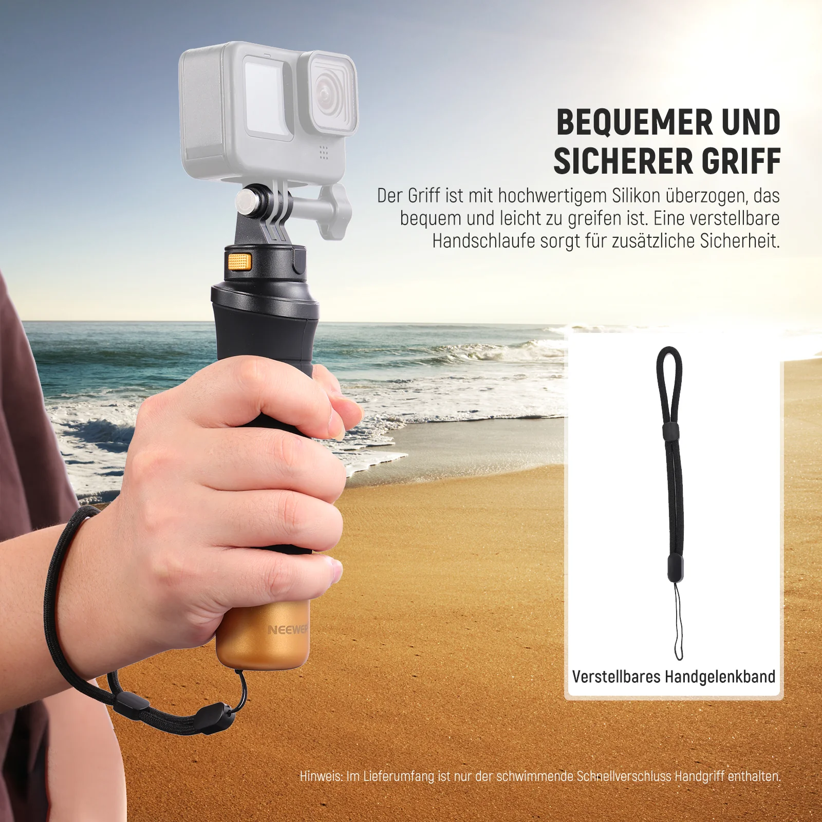 NEEWER GP23 Schwimmender Handgriff für Action Kamera - Image 3