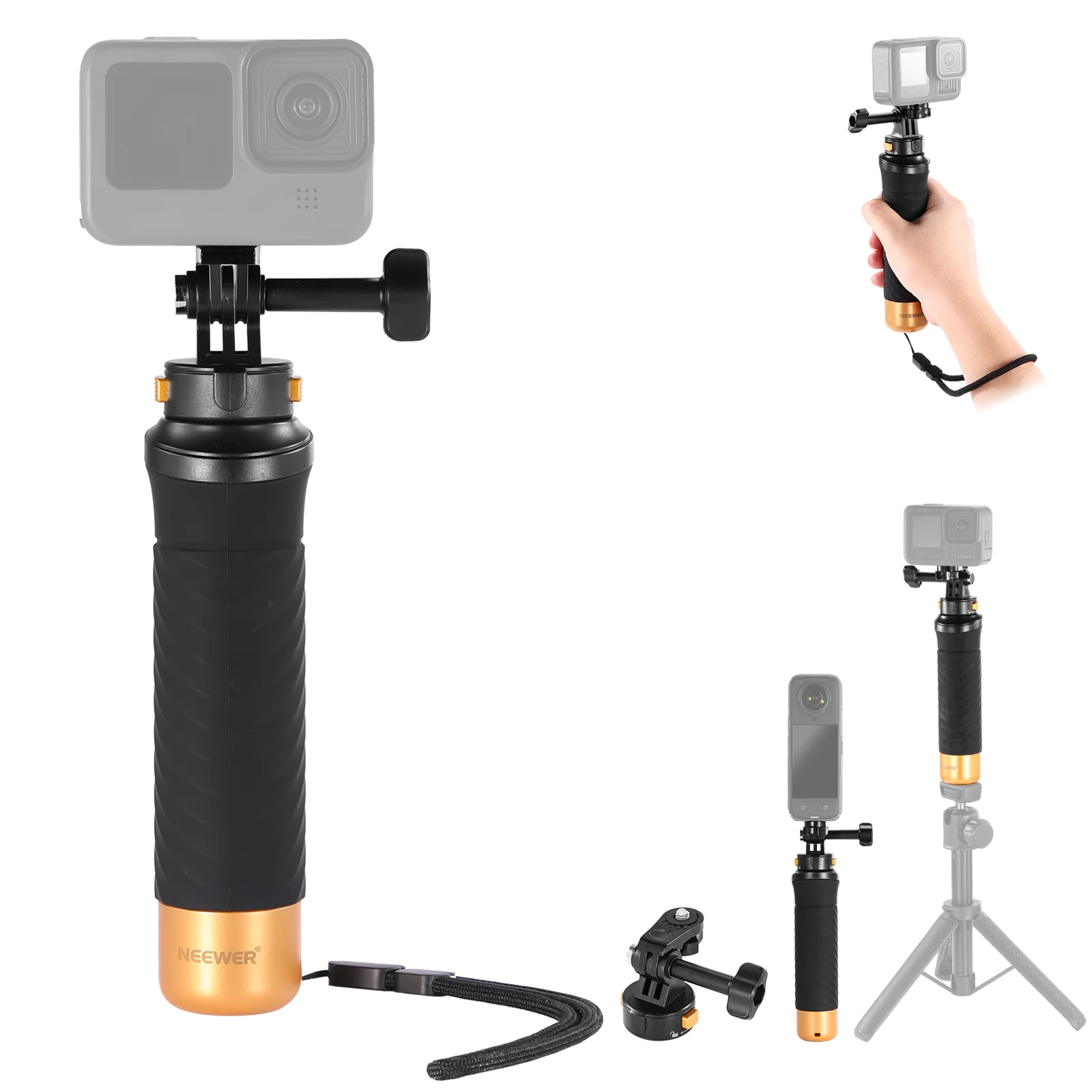 NEEWER GP23 Schwimmender Handgriff für Action Kamera - Image 8