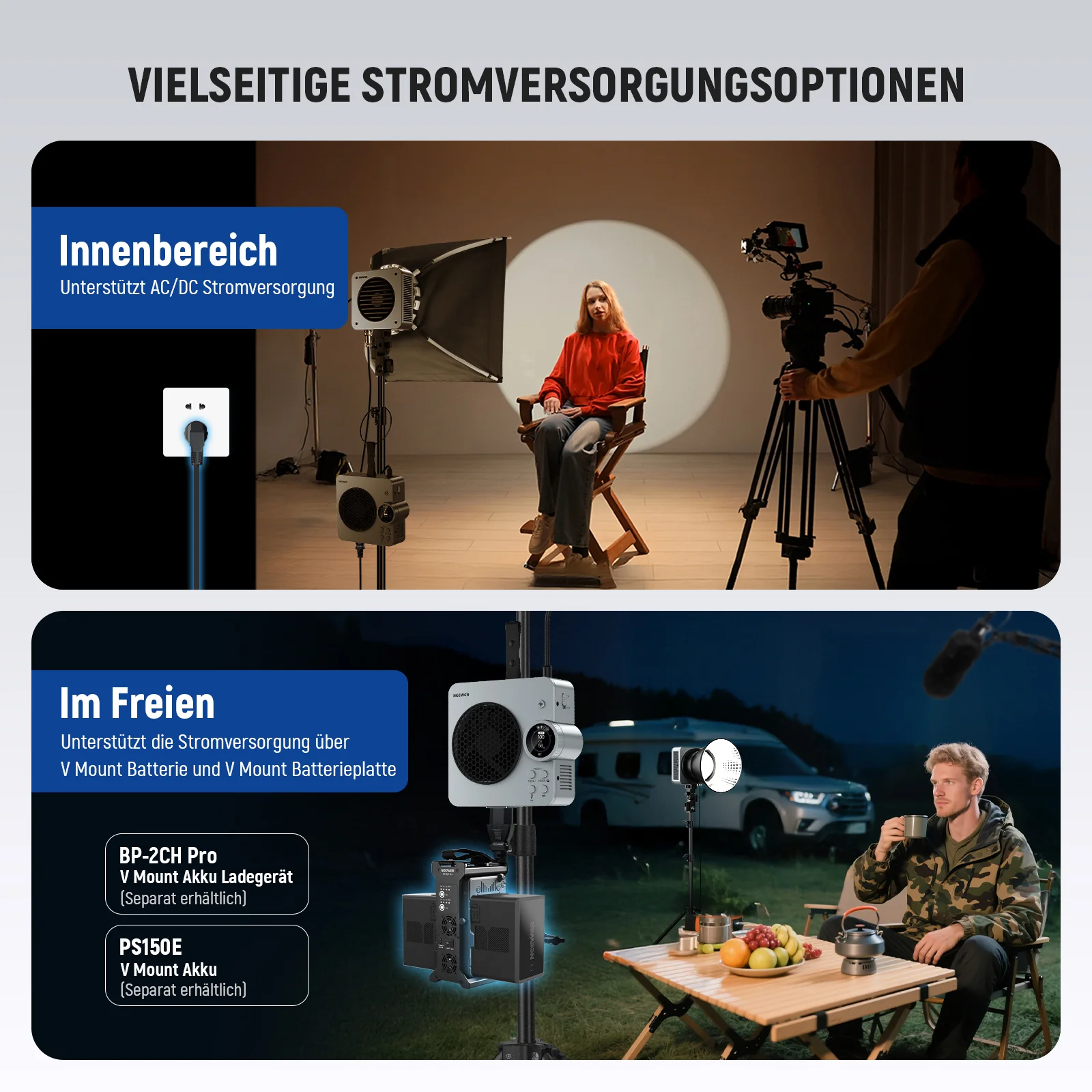 NEEWER HS200B 280W Tragbares LED-Videoleuchte - Image 7