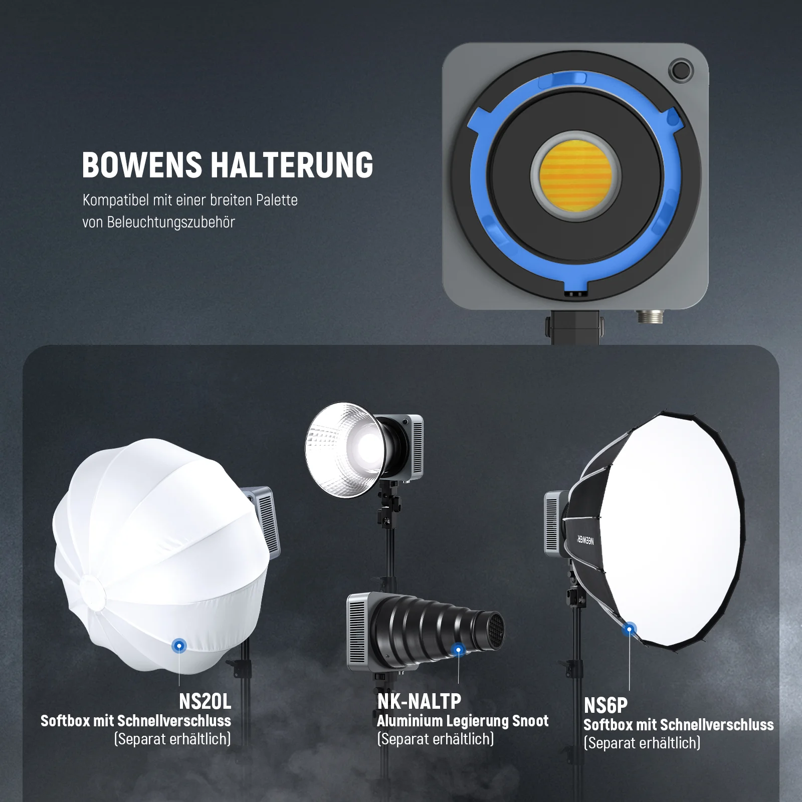 NEEWER HS200B 280W Tragbares LED-Videoleuchte - Image 8