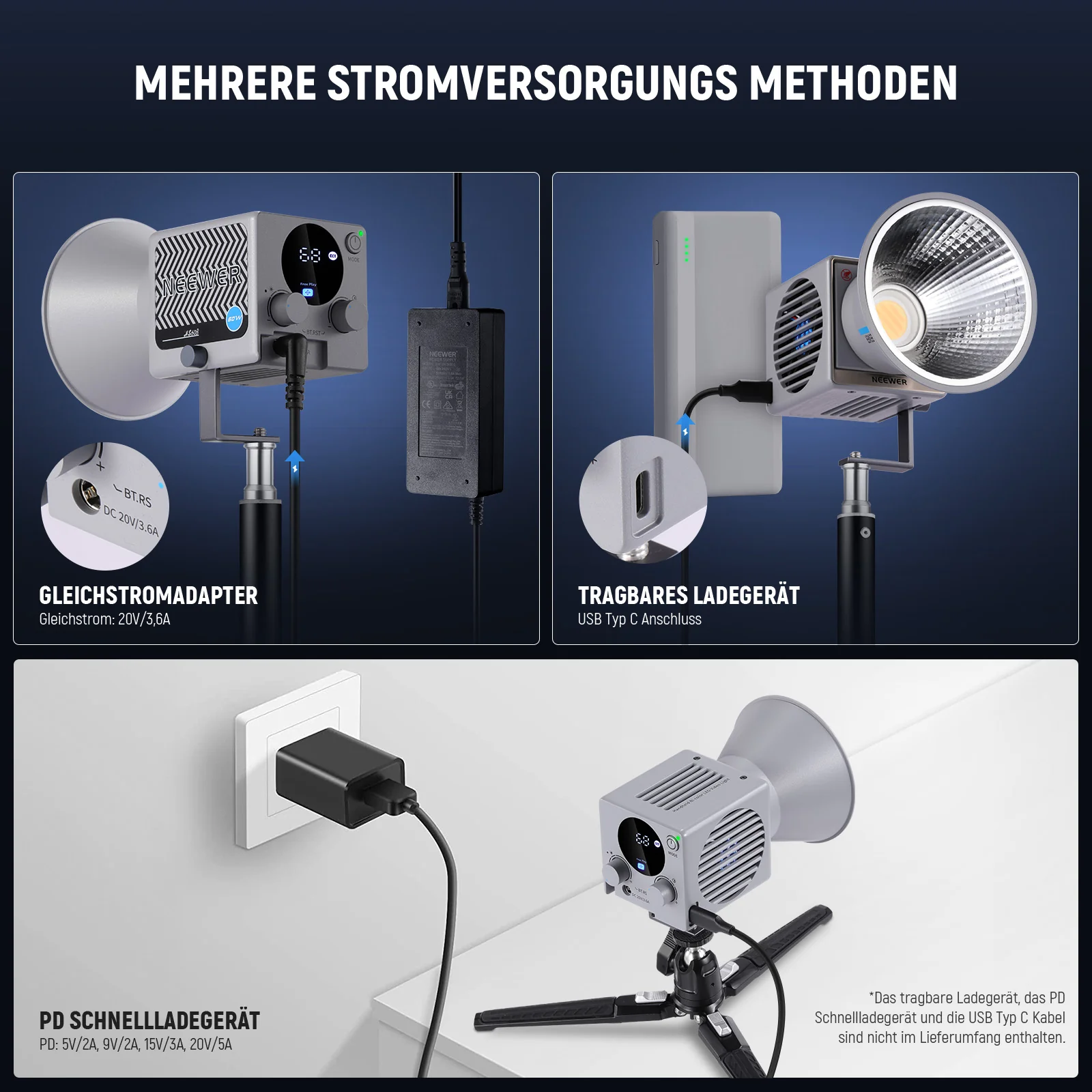NEEWER HS60B Videoleuchte Mini Studiolicht - Image 8