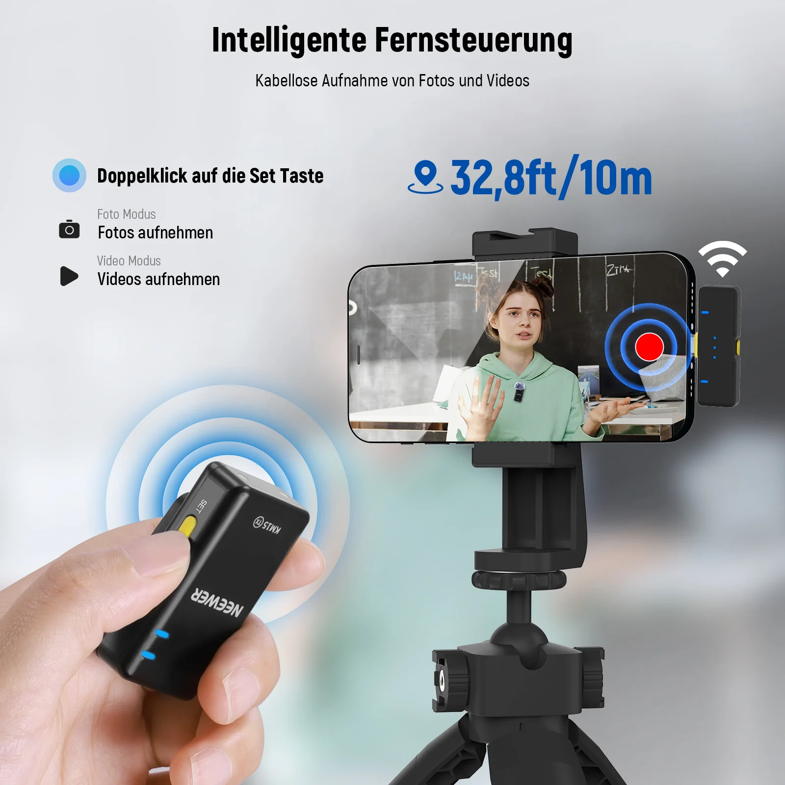 NEEWER KM15 USB C Drahtloses Lavalier Mikrofon Set - Image 4
