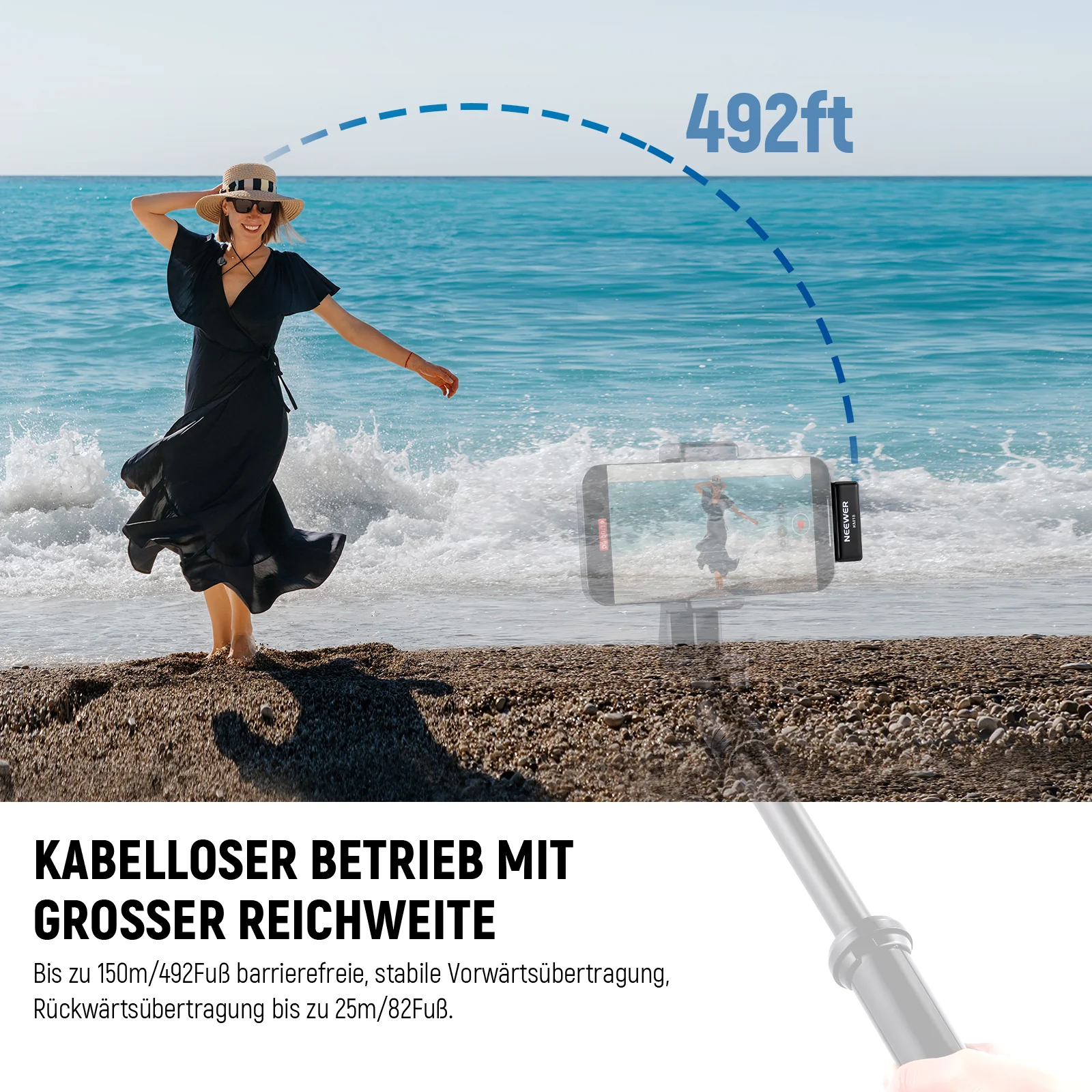 NEEWER KM18 Kabelloses Lavalier Mikrofon Set - Image 8