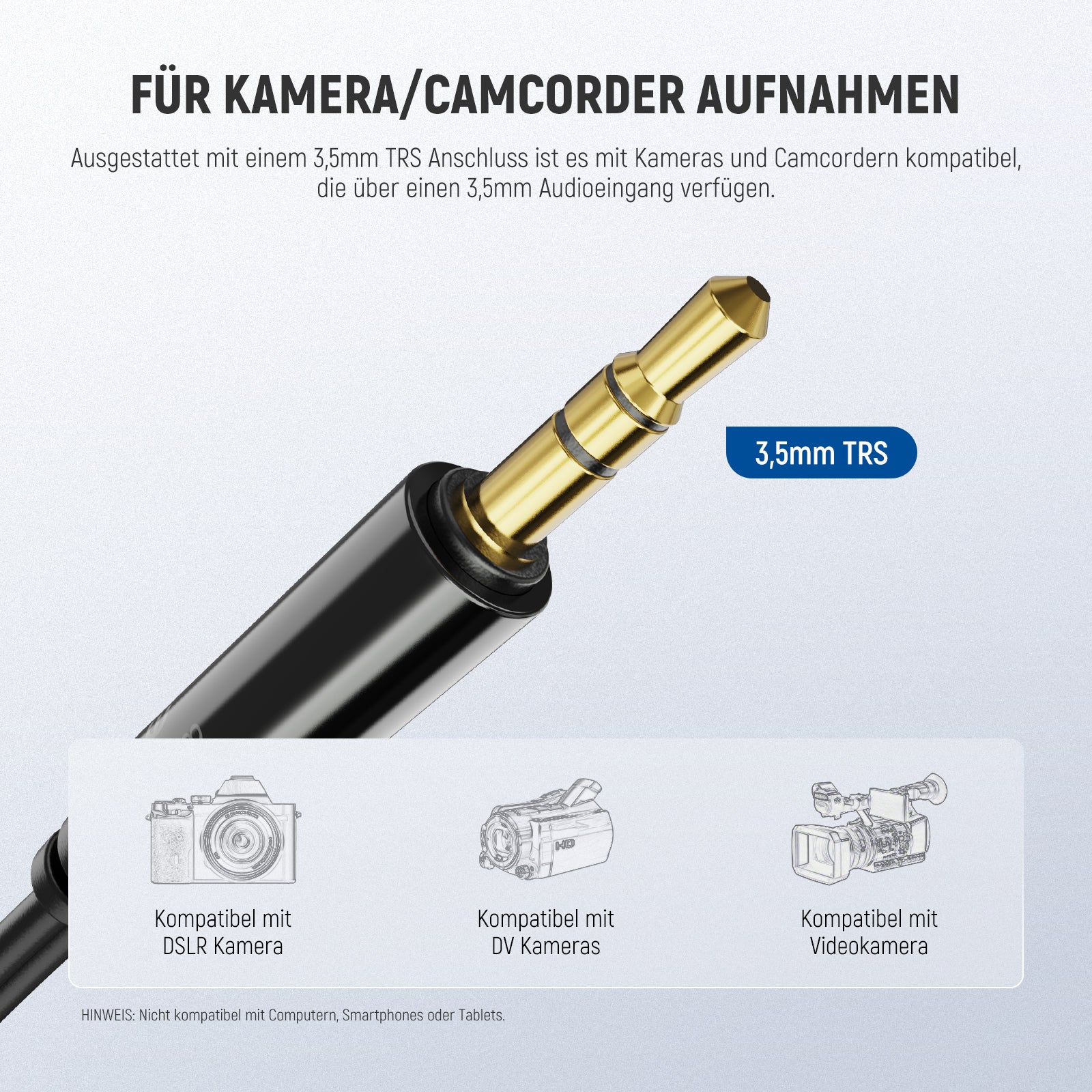 NEEWER LM3 Doppelkopf 3,5mm TRS Ansteckmikrofon mit 4m Verlängerungskabel - Image 4