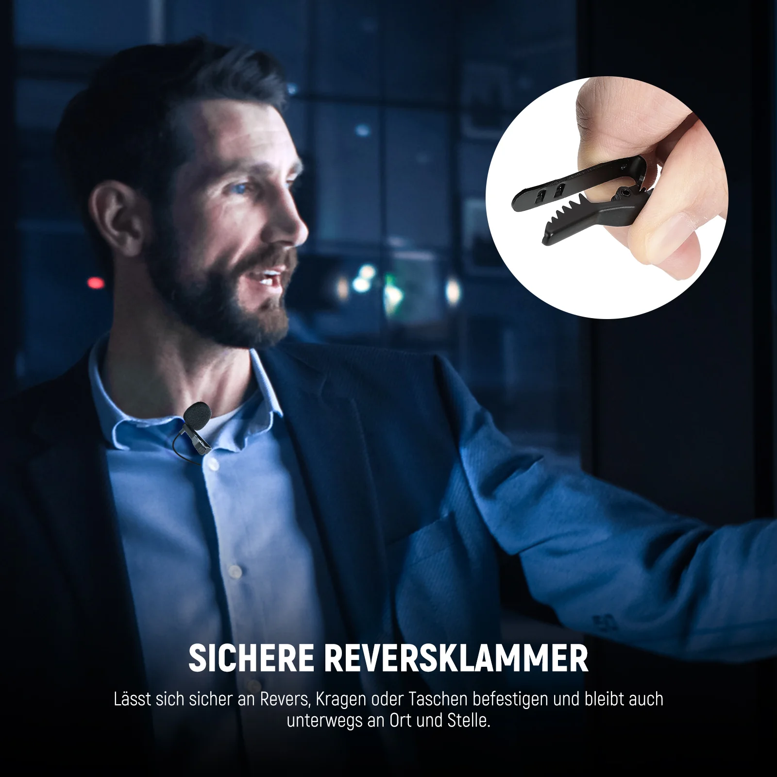 NEEWER LM3 Doppelkopf 3,5mm TRS Ansteckmikrofon mit 4m Verlängerungskabel - Image 7
