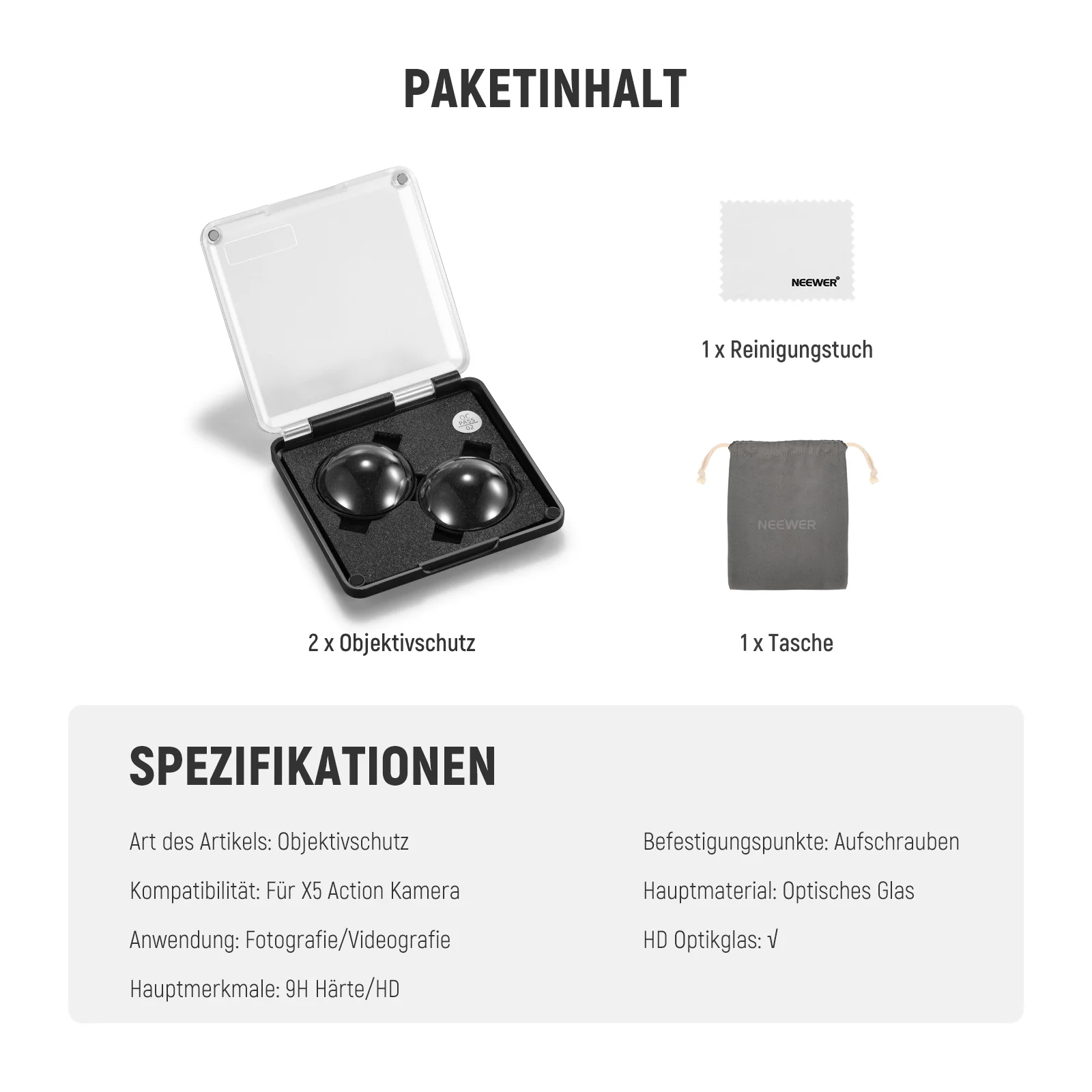 NEEWER LPC01/LPC02 Objektivschutz für Insta360 X4/X5 - Image 14