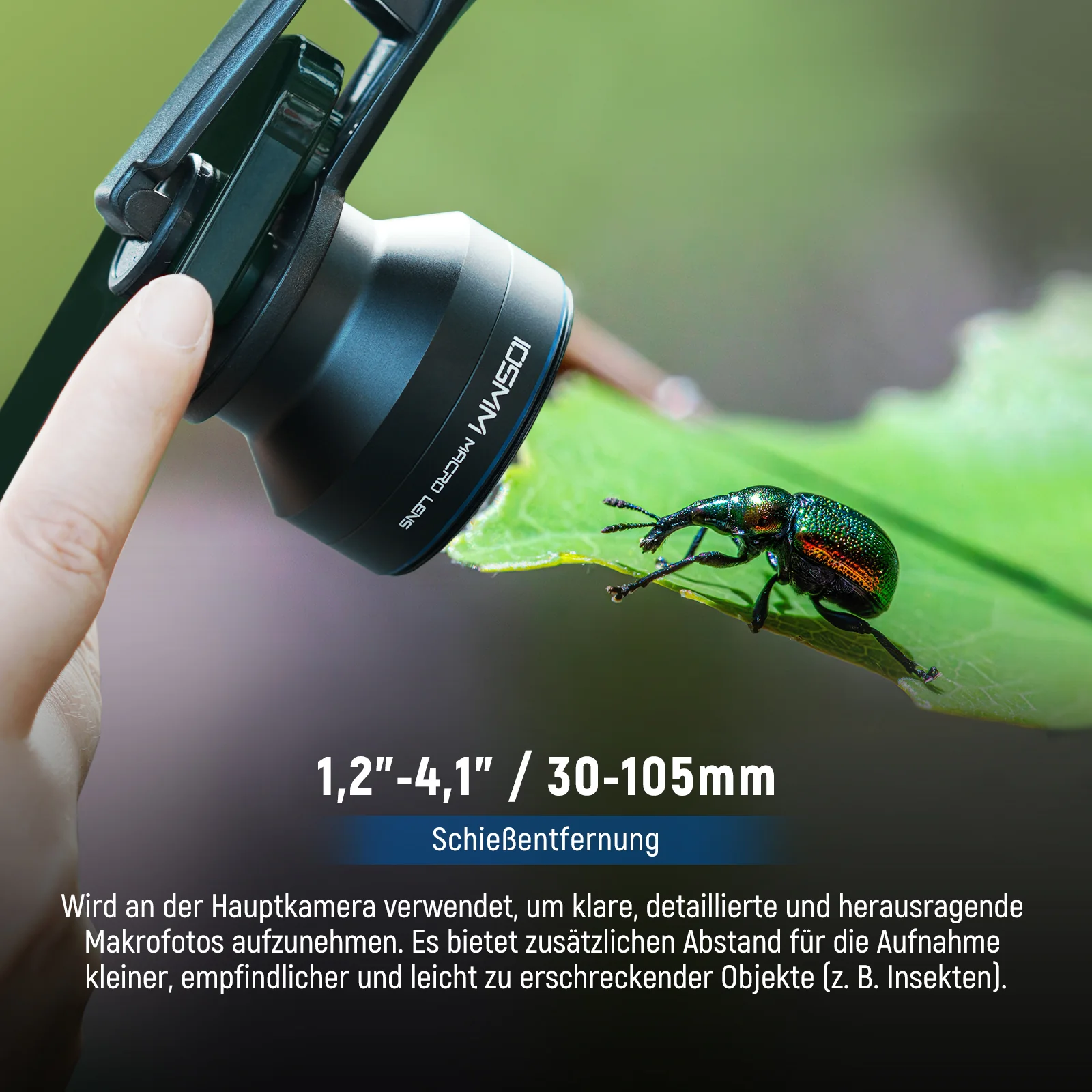 NEEWER LS-26 PRO 105mm Makro Objektiv mit 17mm Gewinde-Handyobjektivclip & 67mm Filteradapter - Image 2