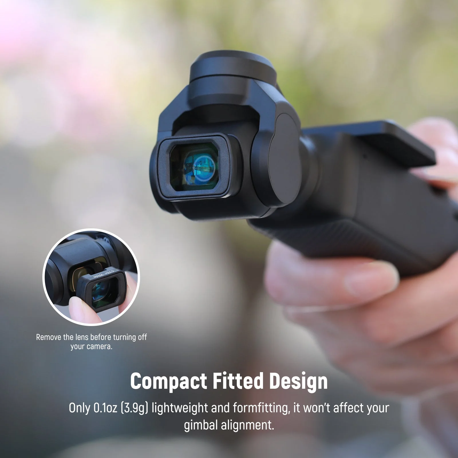NEEWER LS-45 0,75X Weitwinkelobjektiv Lens Für DJI OSMO Pocket 3 / Pocket 4 - Image 7
