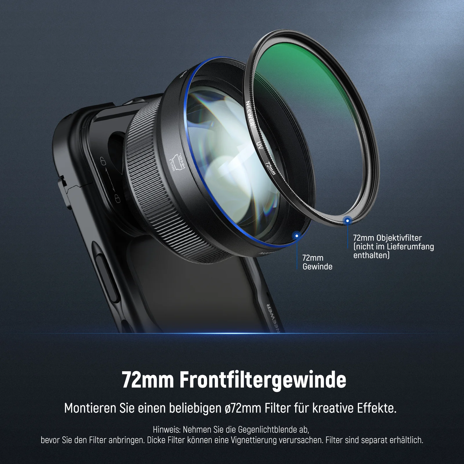 NEEWER LS-59 HD 85MM Teleobjektiv mit 17mm-Gewinde - Image 14