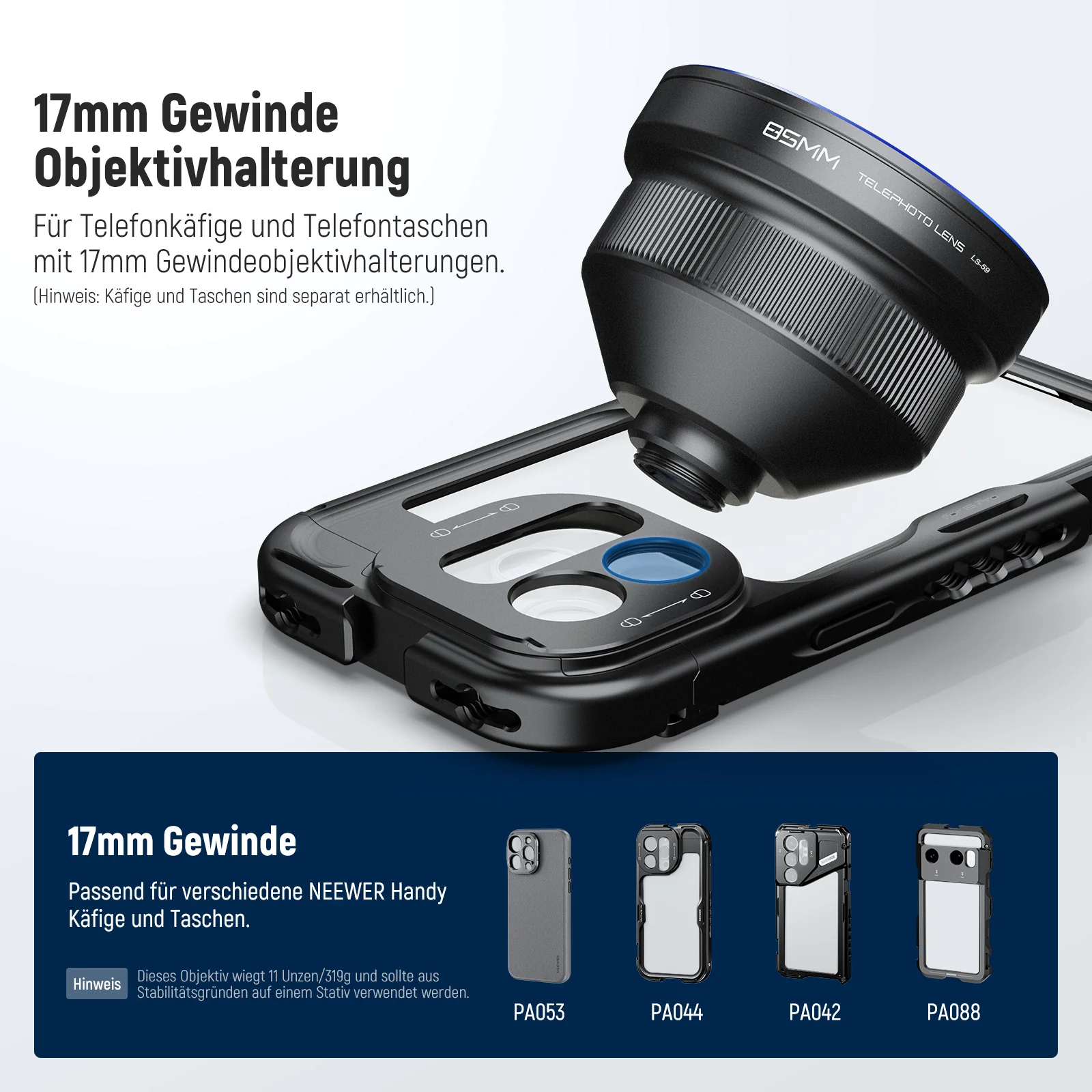 NEEWER LS-59 HD 85MM Teleobjektiv mit 17mm-Gewinde - Image 15